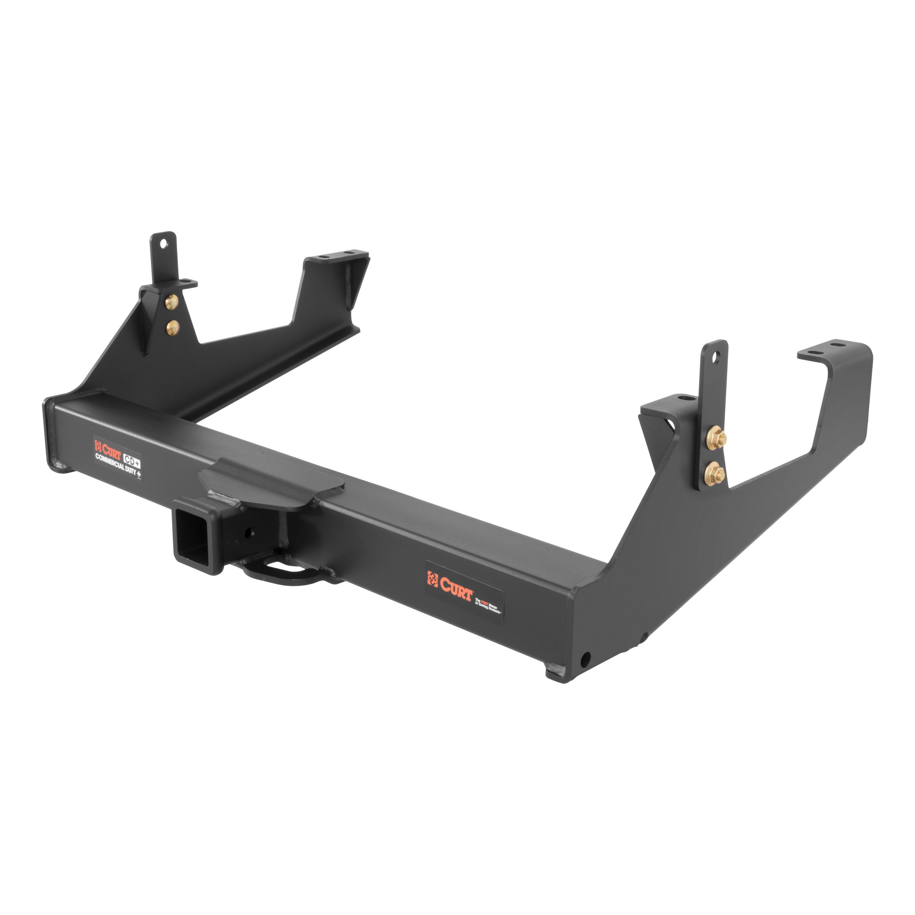 2011 - 2019 Chevrolet Silverado 2500 HD 6' bed, excluding factory receiver, Tommy Gate lift or cab & chassis Curt 2-1/2", Class 5 Trailer Tow Hitch + 4-flat Wiring Kit 15860 thumbnail 2