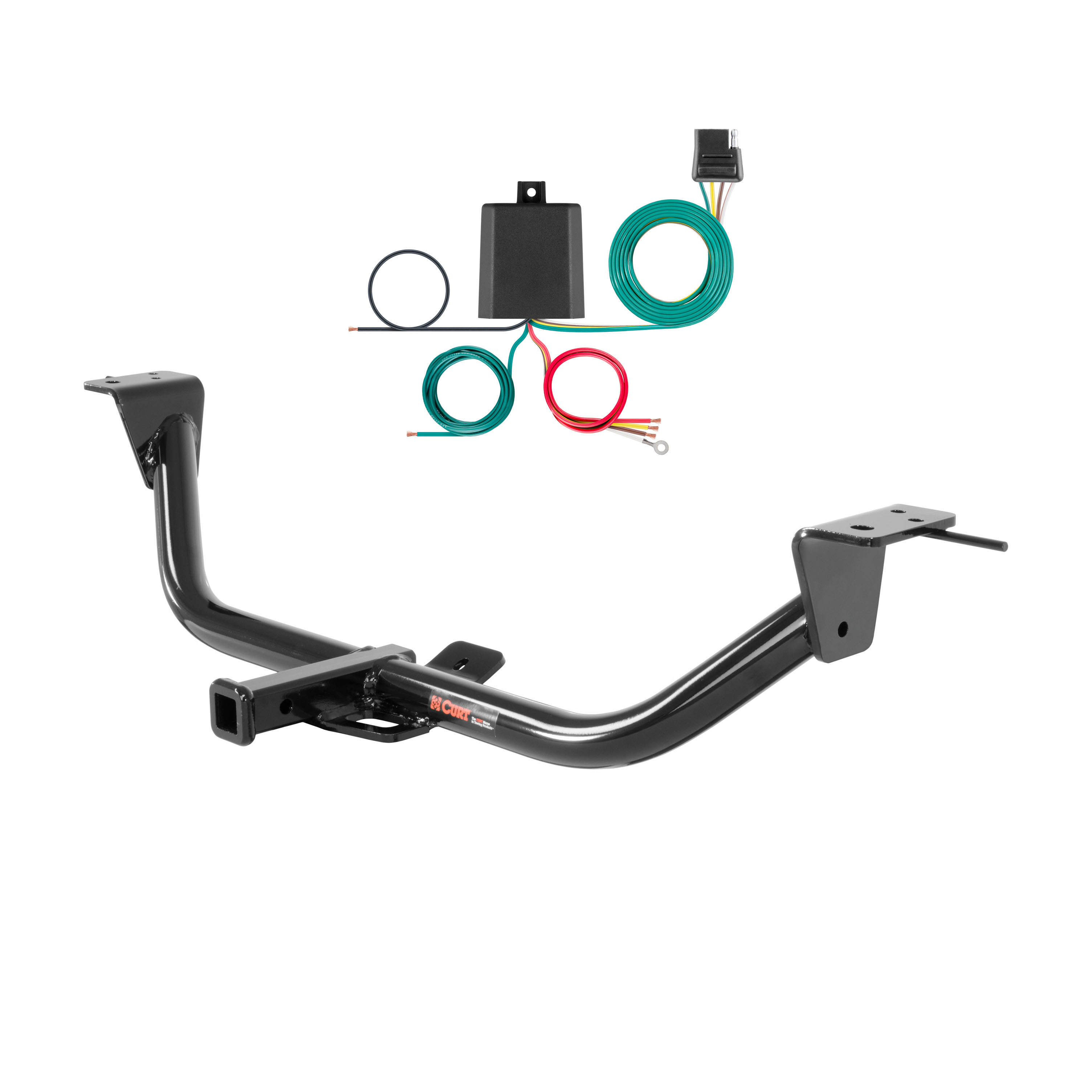 14 - 20 Kia Cadenza Curt 1-1/4", Class 2 Trailer Tow Hitch + 4-flat Wiring Kit 12118 thumbnail 0