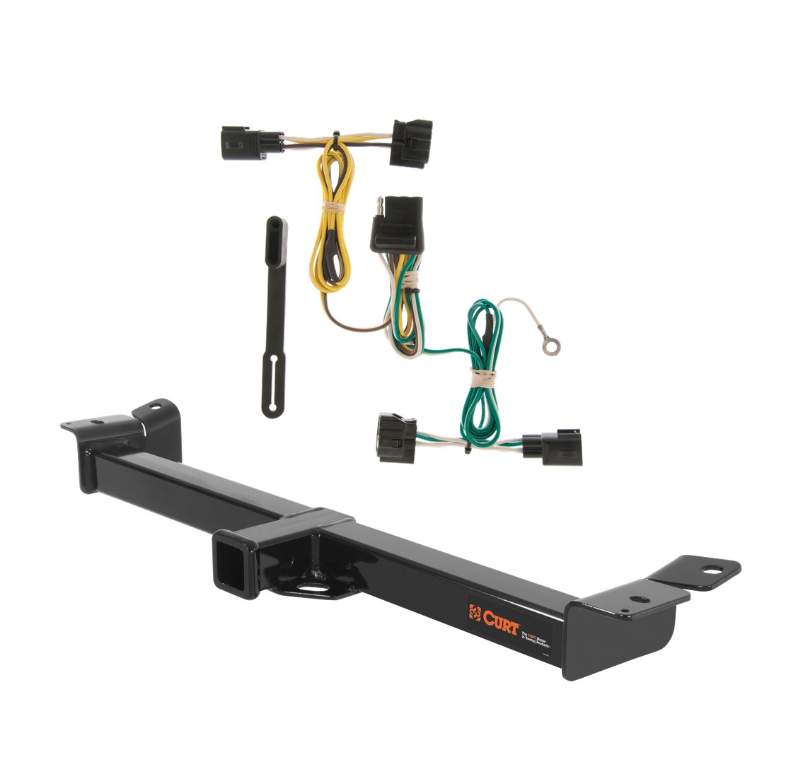 1998 - 2006 Jeep Wrangler TJ Curt 2", Class 3 Trailer Tow Hitch + 4-flat Wiring Kit 13408 thumbnail 0