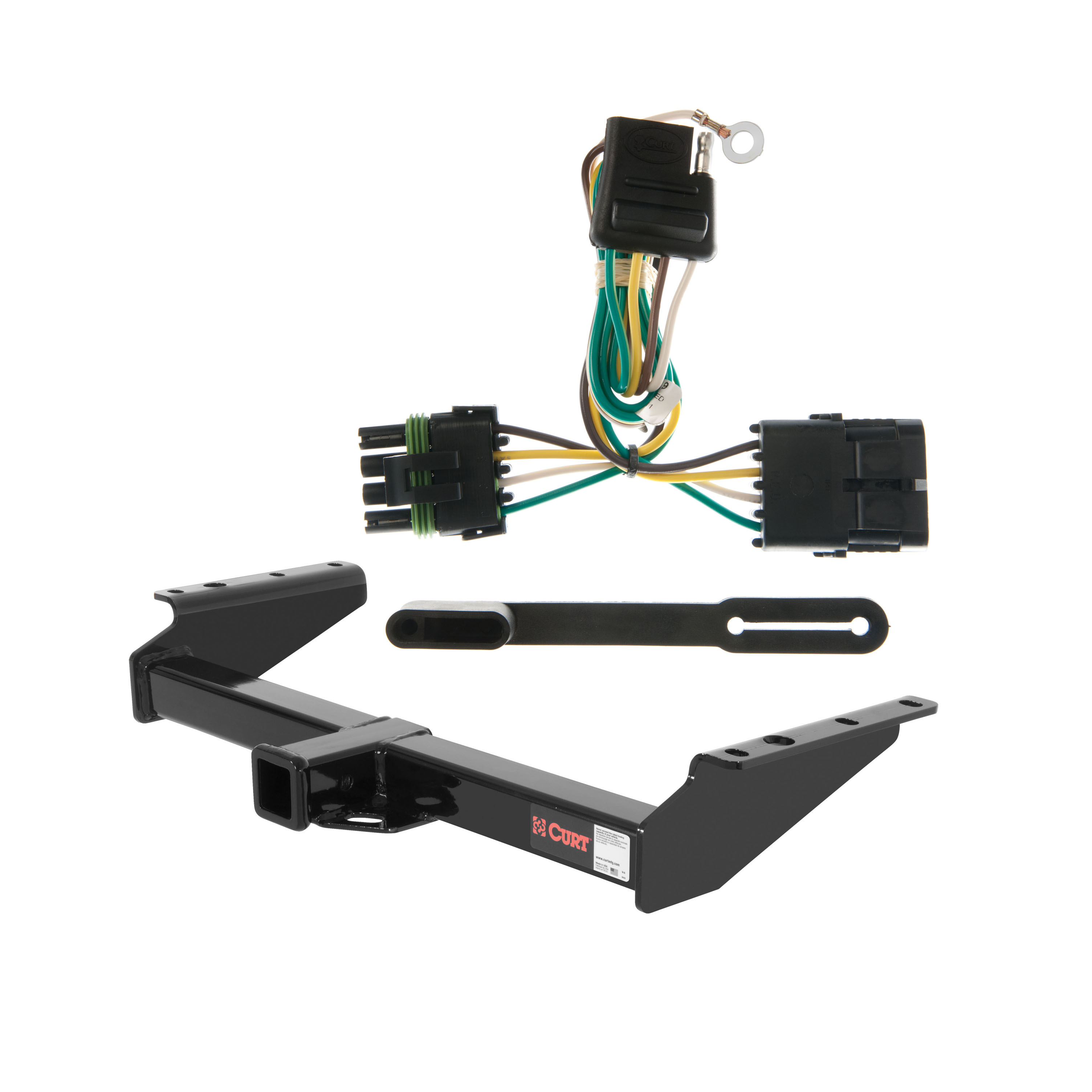 92 - 99 Chevrolet Suburban Curt 2", Class 4 Trailer Tow Hitch + 4-flat Wiring Kit 14029 thumbnail 0