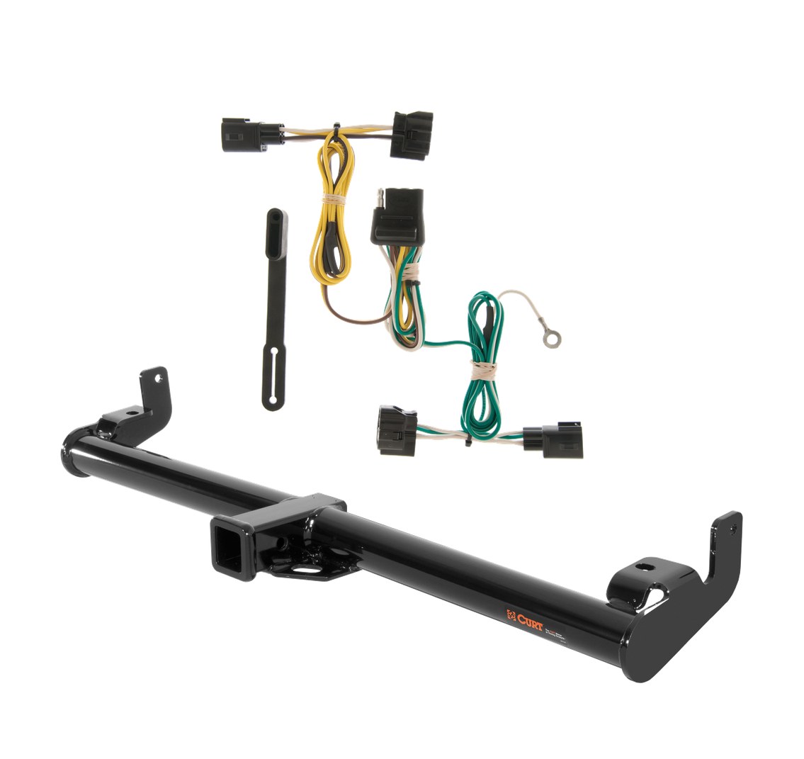 1998 - 2006 Jeep Wrangler TJ Curt 2", Class 3 Trailer Tow Hitch + 4-flat Wiring Kit 13430 thumbnail 0
