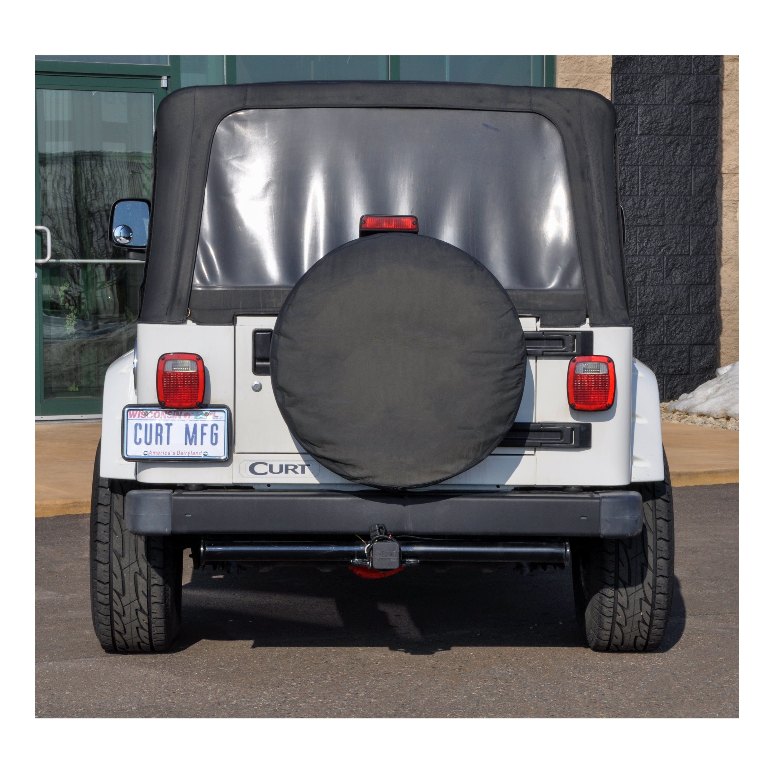 1998 - 2006 Jeep Wrangler TJ Curt 2", Class 3 Trailer Tow Hitch + 4-flat Wiring Kit 13430 thumbnail 8