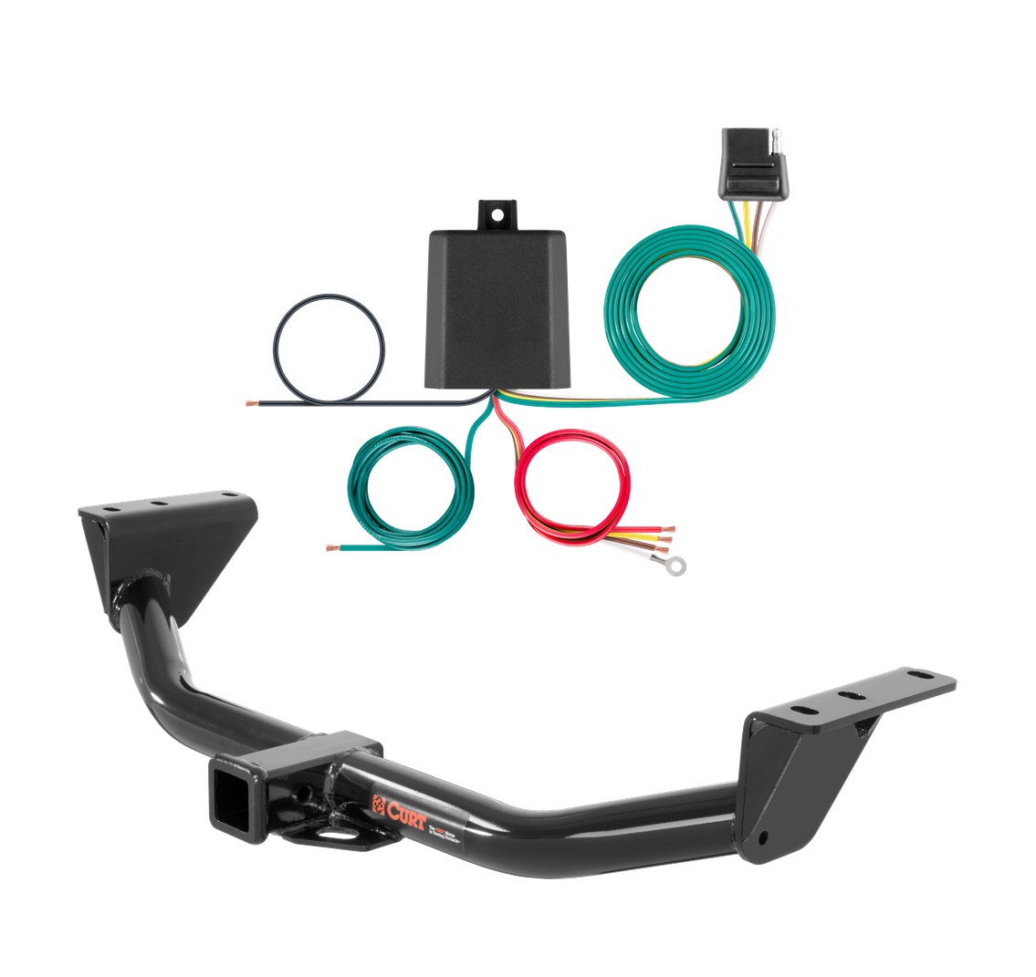 2007 - 2014 Chevrolet Tahoe Police package Curt 2", Class 3 Trailer Tow Hitch + 4-flat Wiring Kit 13161 thumbnail 0