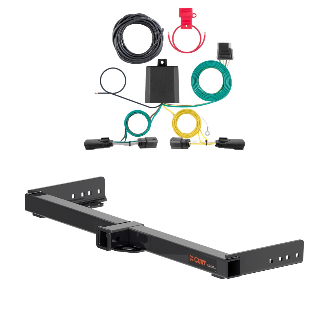 2021 - 2026 Jeep Grand Cherokee L Curt 2", Class 3 Trailer Tow Hitch + 4-flat Wiring Kit 13525 thumbnail 0