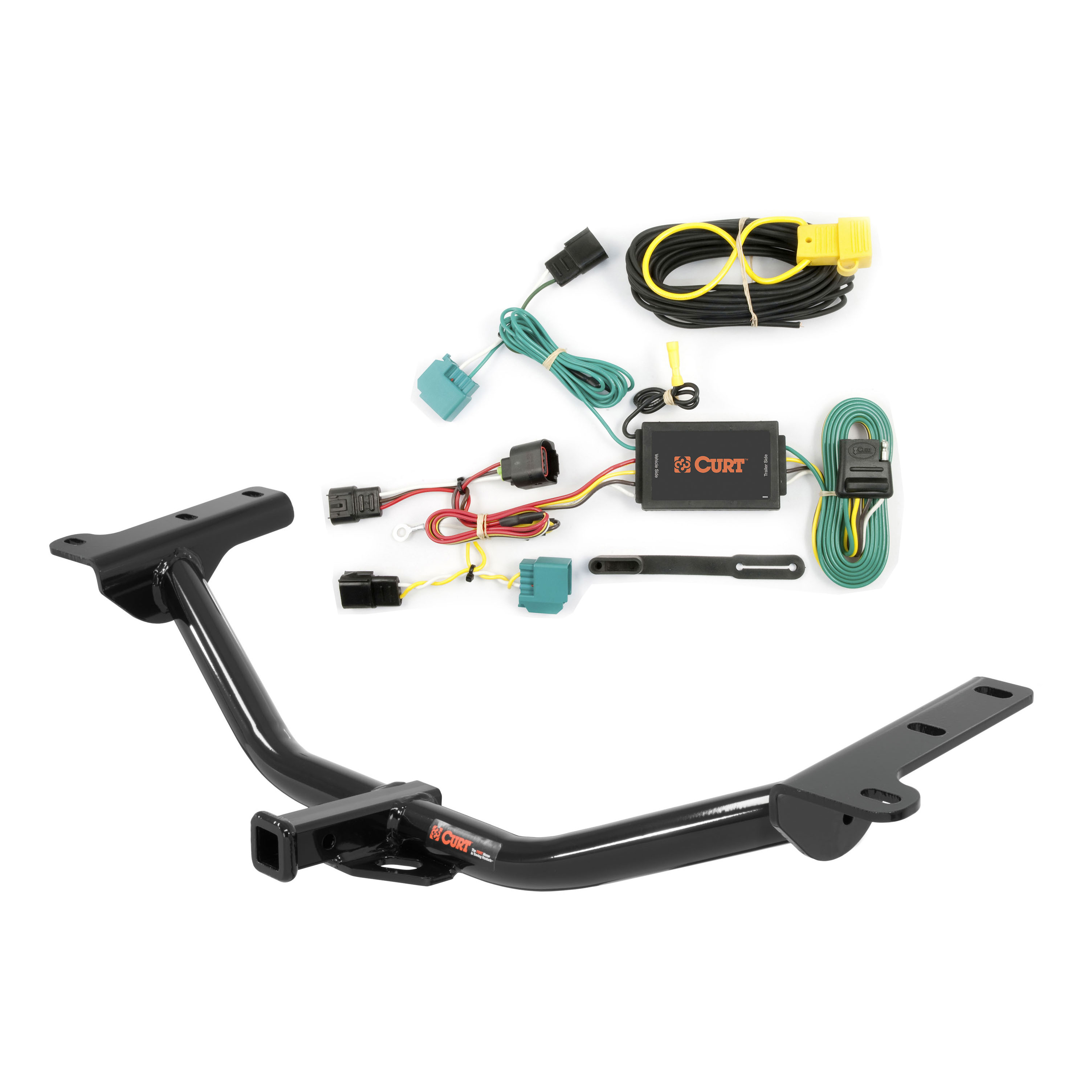 2009 Dodge Journey Curt 1-1/4", Class 2 Trailer Tow Hitch + 4-flat Wiring Kit 12134 thumbnail 0
