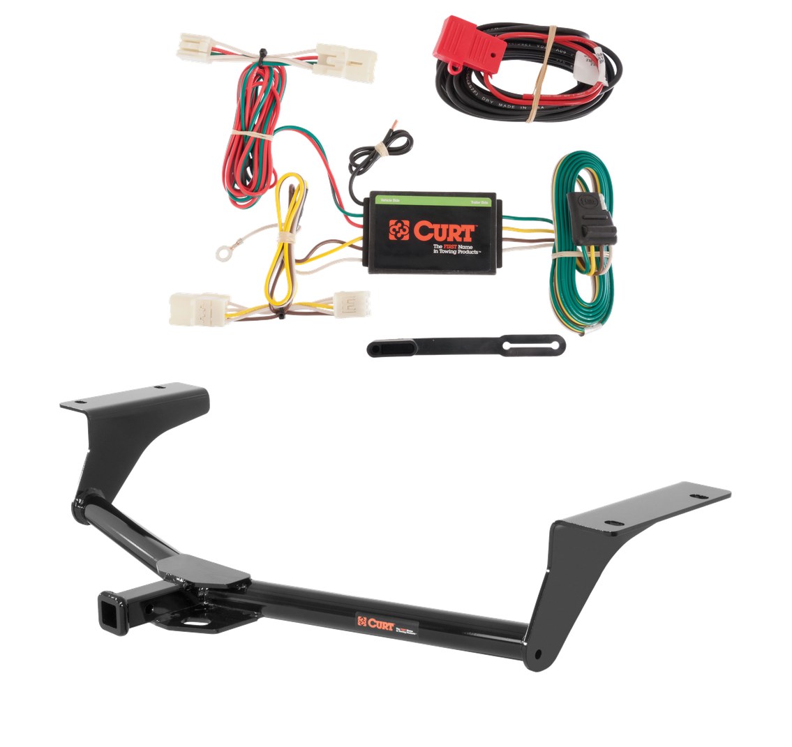 2006 - 2012 Toyota RAV4 Curt 1-1/4", Class 2 Trailer Tow Hitch + 4-flat Wiring Kit 12108 thumbnail 0