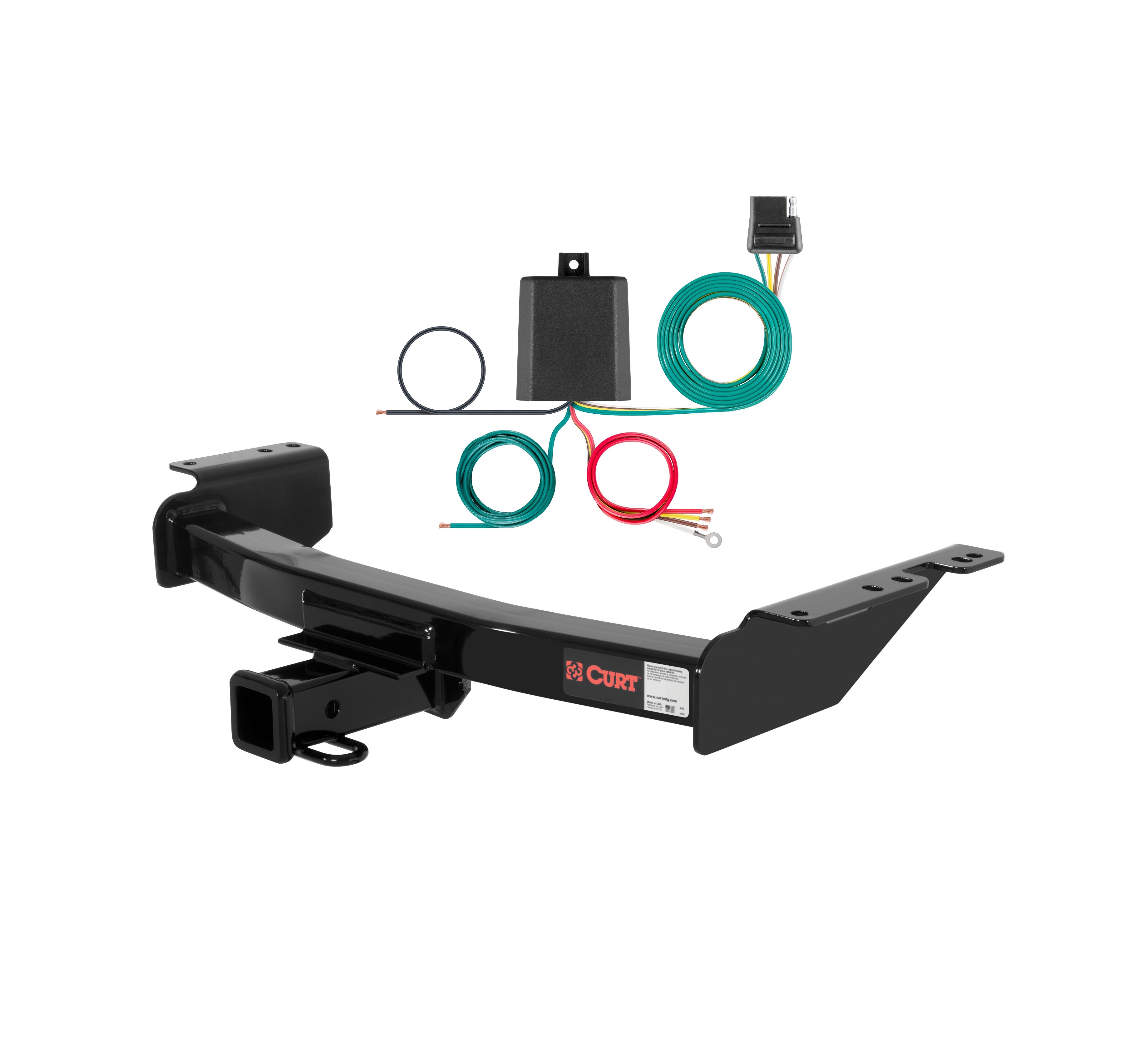 2005 Chevrolet Uplander Curt 2", Class 3 Trailer Tow Hitch + 4-flat Wiring Kit 13344 thumbnail 0