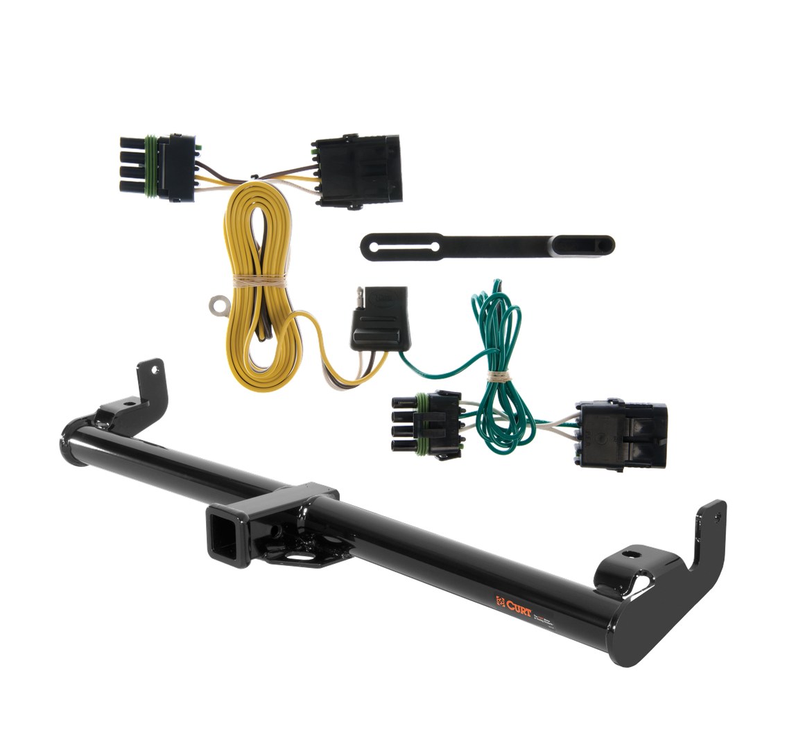 1997 Jeep Wrangler TJ Curt 2", Class 3 Trailer Tow Hitch + 4-flat Wiring Kit 13430 thumbnail 0