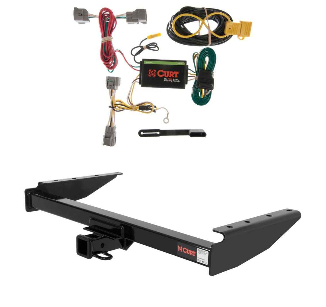 1994 - 1998 Jeep Grand Cherokee Curt 2", Class 3 Trailer Tow Hitch + 4-flat Wiring Kit 13048 thumbnail 0
