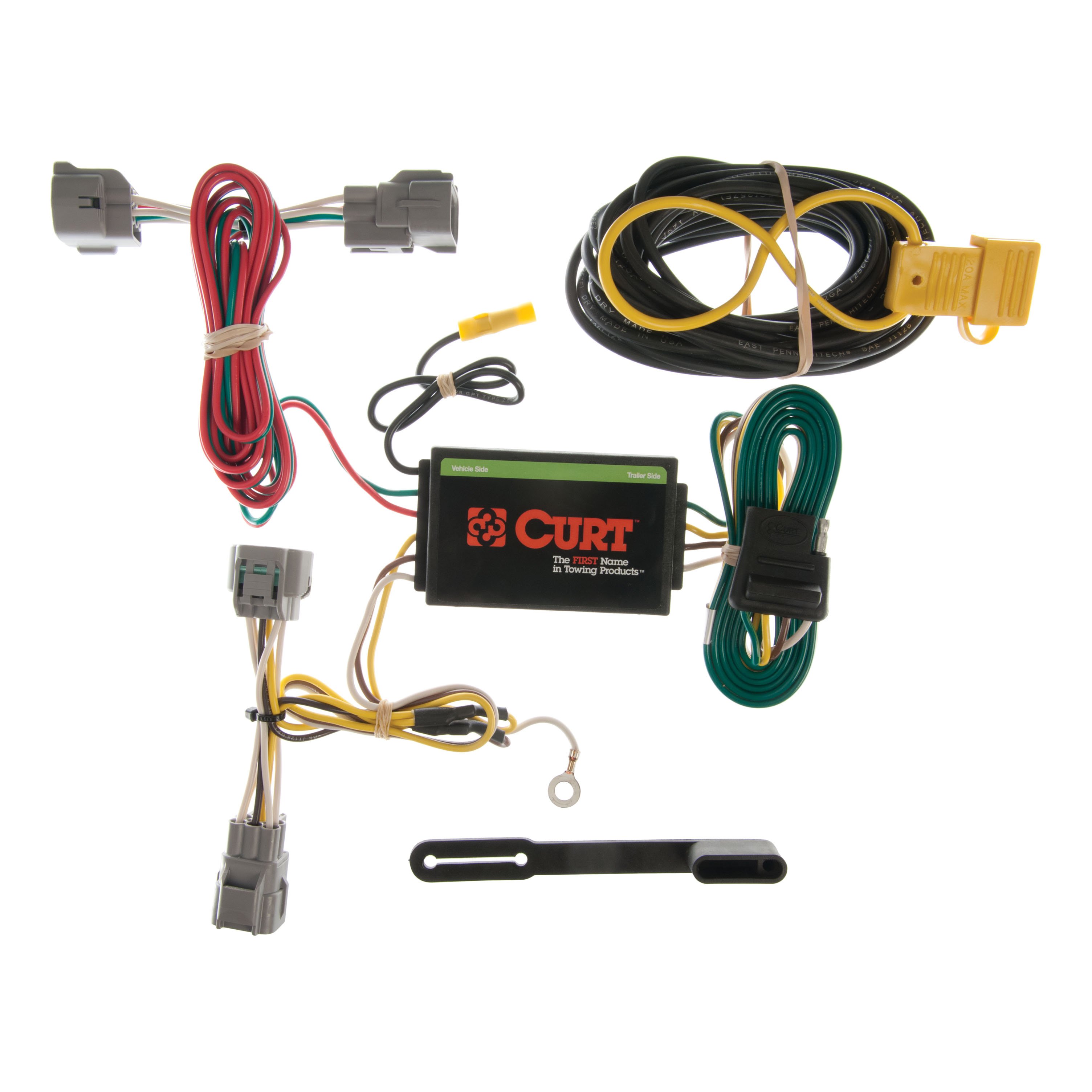 1994 - 1998 Jeep Grand Cherokee Curt 2", Class 3 Trailer Tow Hitch + 4-flat Wiring Kit 13048 thumbnail 1
