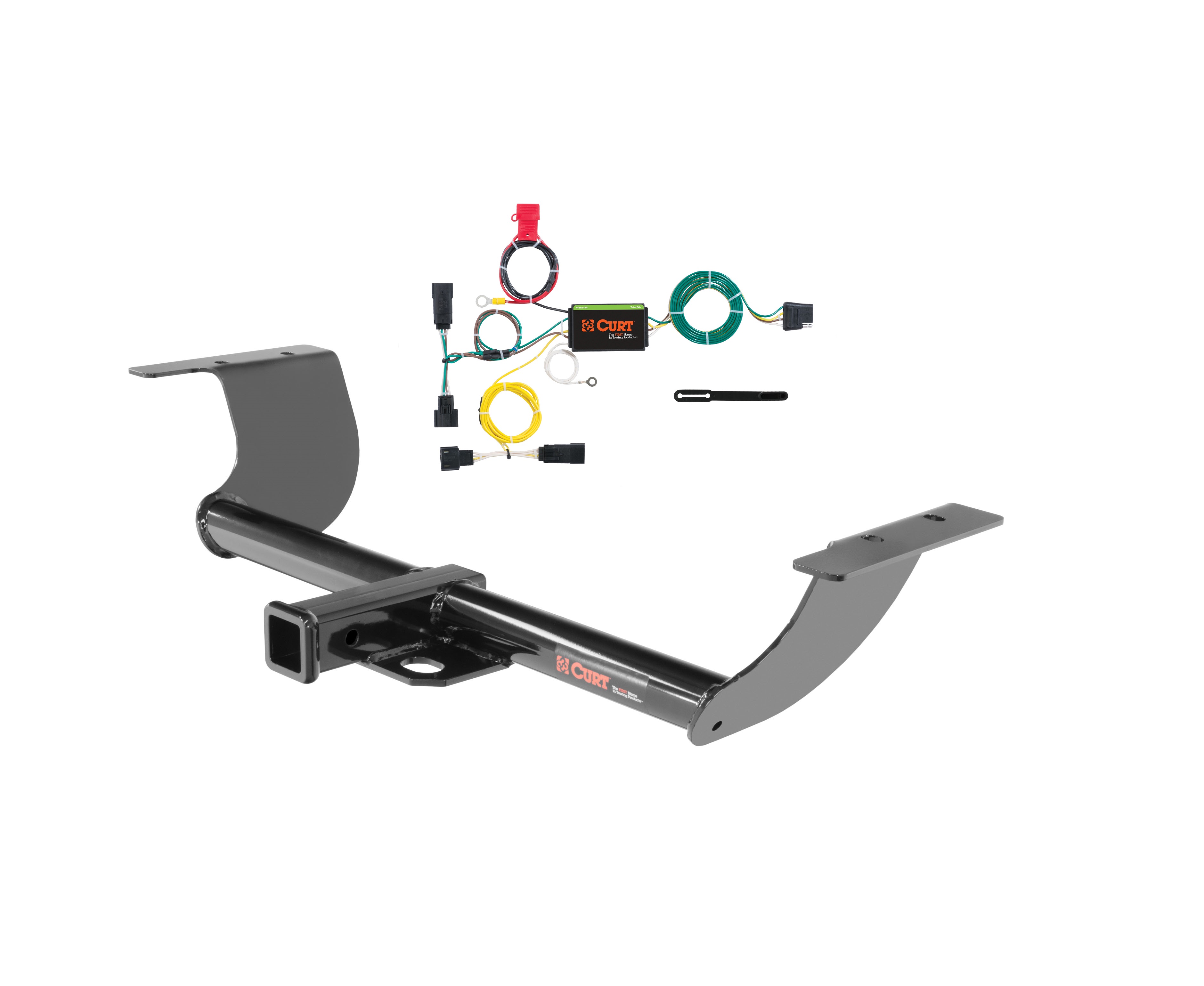 15 - 23 Dodge Charger Excluding GT and Hellcat Curt 2", Class 3 Trailer Tow Hitch + 4-flat Wiring Kit 13236 thumbnail 0