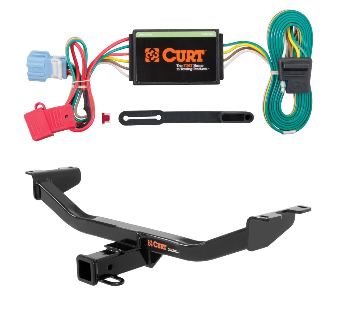 2013 - 2018 Acura RDX Curt 2", Class 3 Trailer Tow Hitch + 4-flat Wiring Kit 13130 thumbnail 0