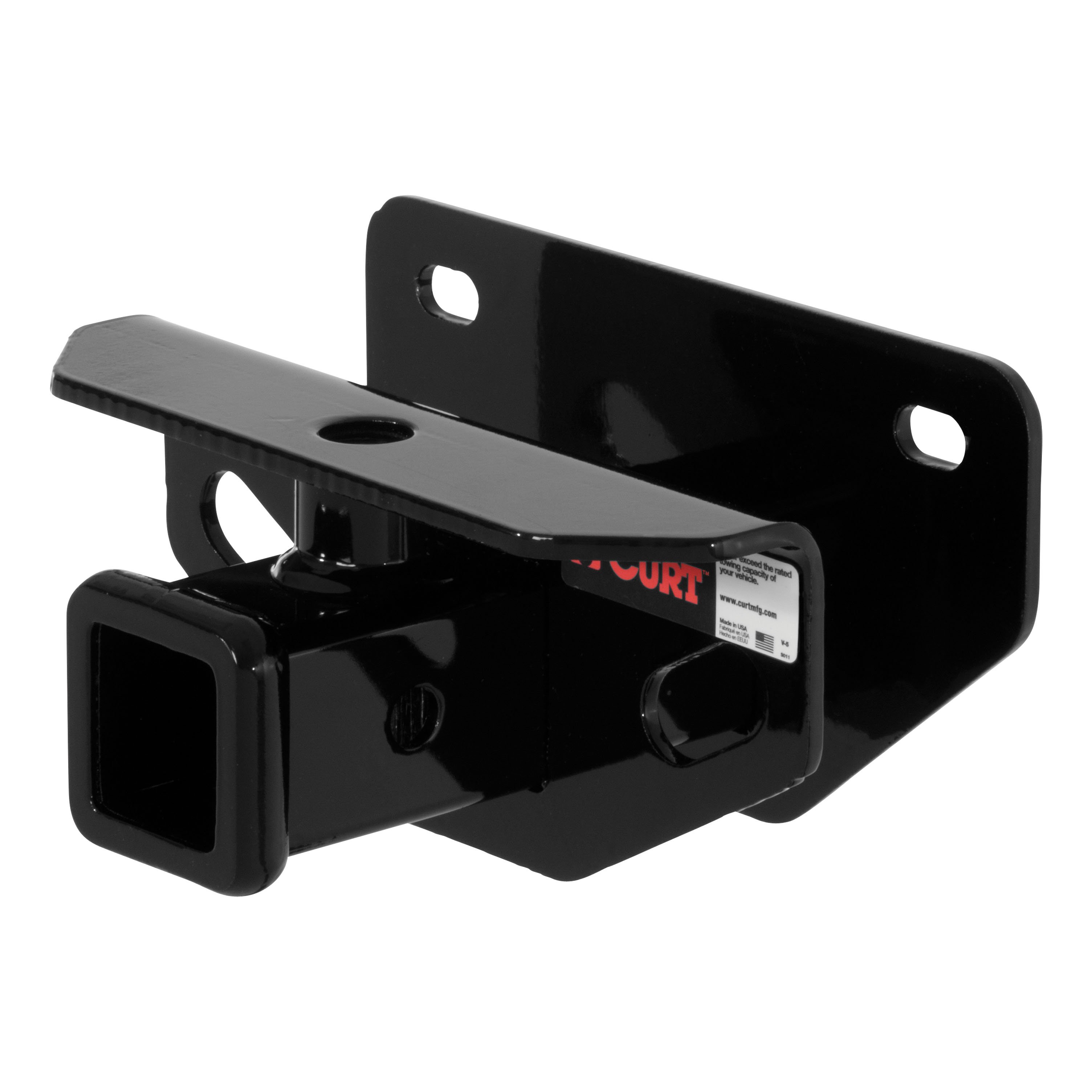 2000 - 2008 Dodge Ram 1500 Excluding factory receiver Curt 2", Class 3 Trailer Tow Hitch + 4-flat Wiring Kit 13333 thumbnail 2