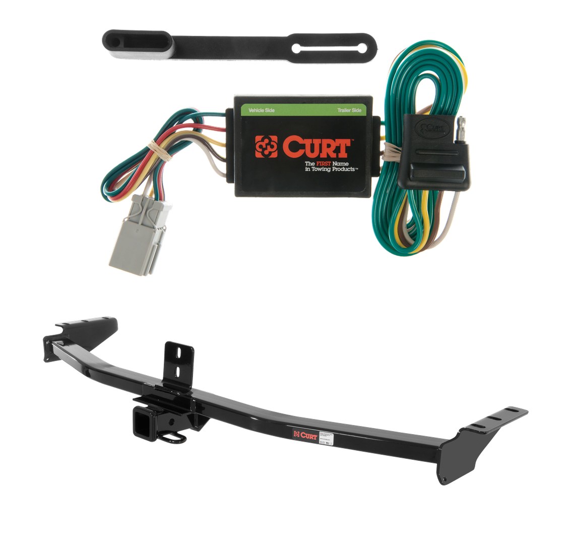 2001 - 2006 Acura MDX Curt 2", Class 3 Trailer Tow Hitch + 4-flat Wiring Kit 13328 thumbnail 0
