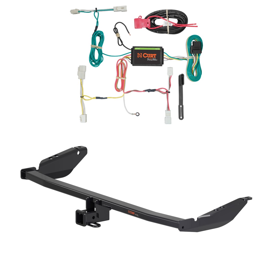 2015 - 2020 Toyota Sienna Curt 2", Class 3 Trailer Tow Hitch + 4-flat Wiring Kit 13343 thumbnail 0