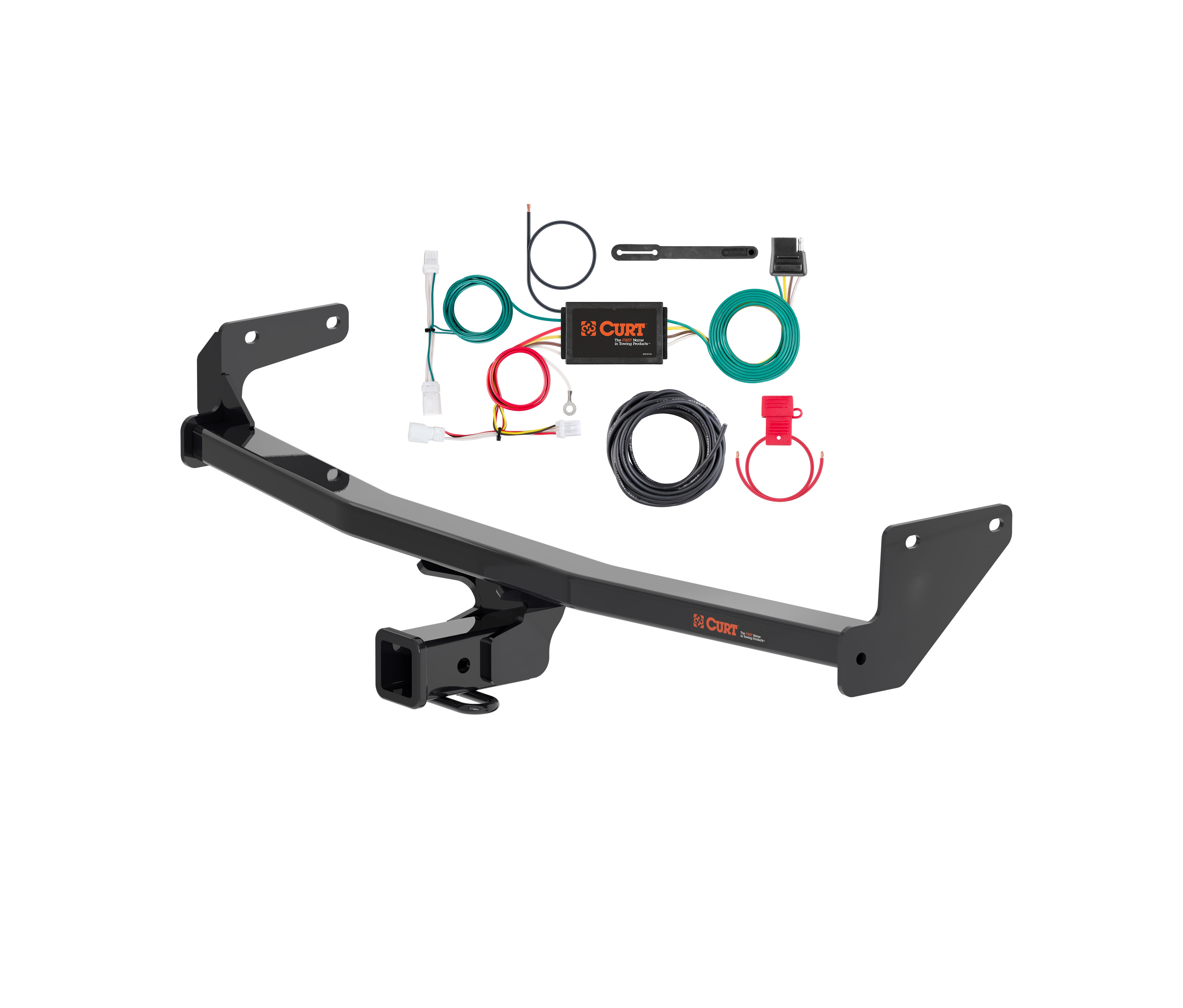 2022 Kia Niro Curt 2", Class 3 Trailer Tow Hitch + 4-flat Wiring Kit 13531 thumbnail 0