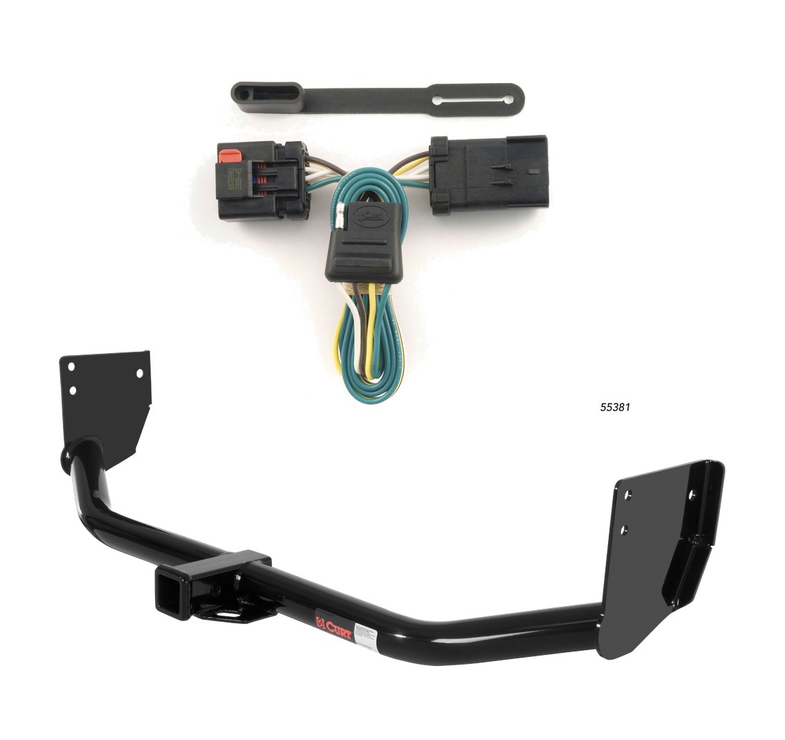 2007 - 2009 Chrysler Aspen Curt 2", Class 3 Trailer Tow Hitch + 4-flat Wiring Kit 13296 thumbnail 0