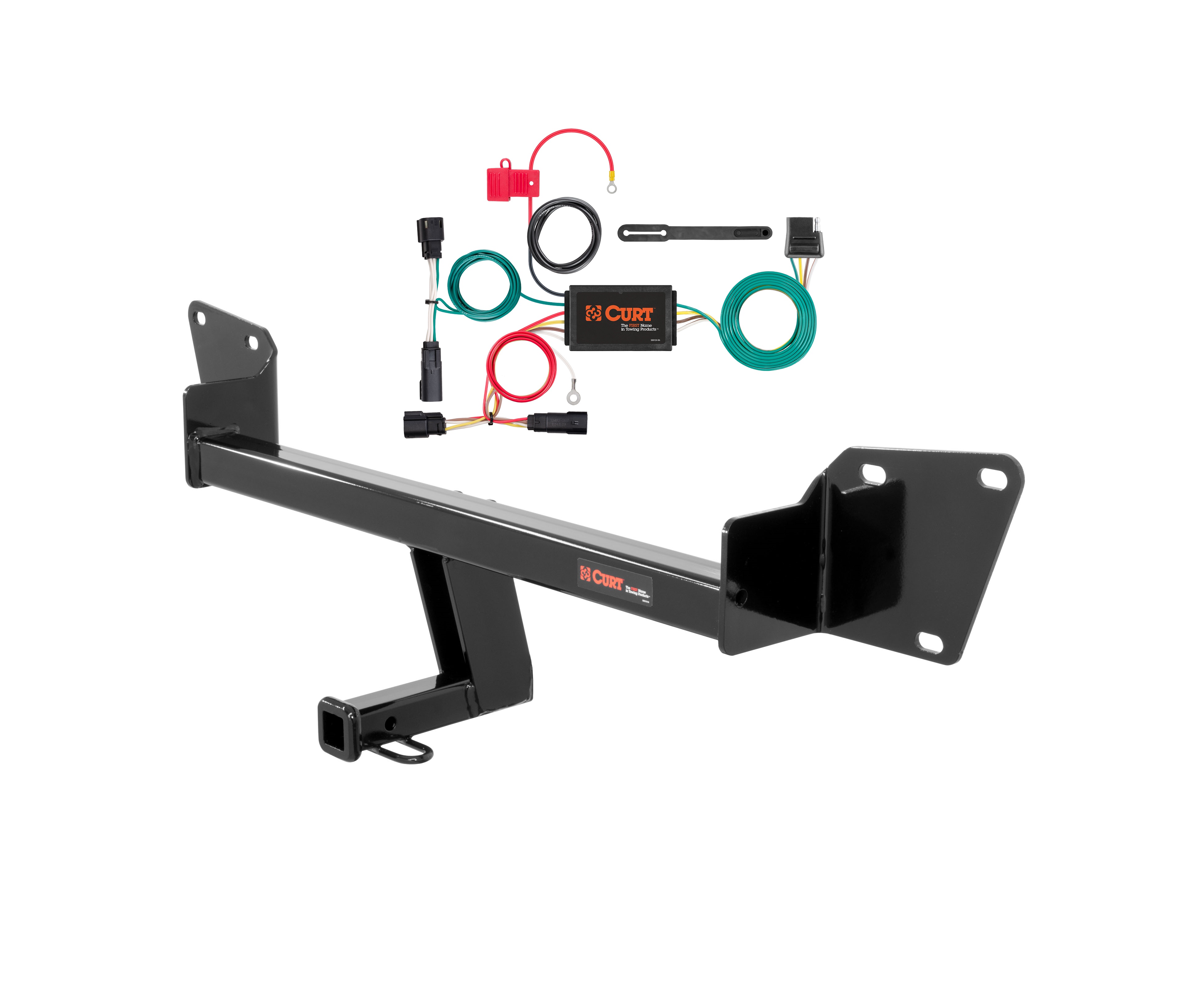 16 - 19 Chevrolet Volt Curt 1-1/4", Class 1 Trailer Tow Hitch + 4-flat Wiring Kit 11436 thumbnail 0