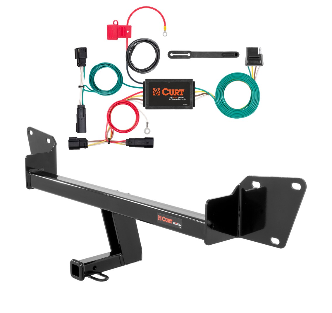 2016 - 2019 Chevrolet Volt Curt 1-1/4", Class 1 Trailer Tow Hitch + 4-flat Wiring Kit 11436 thumbnail 0
