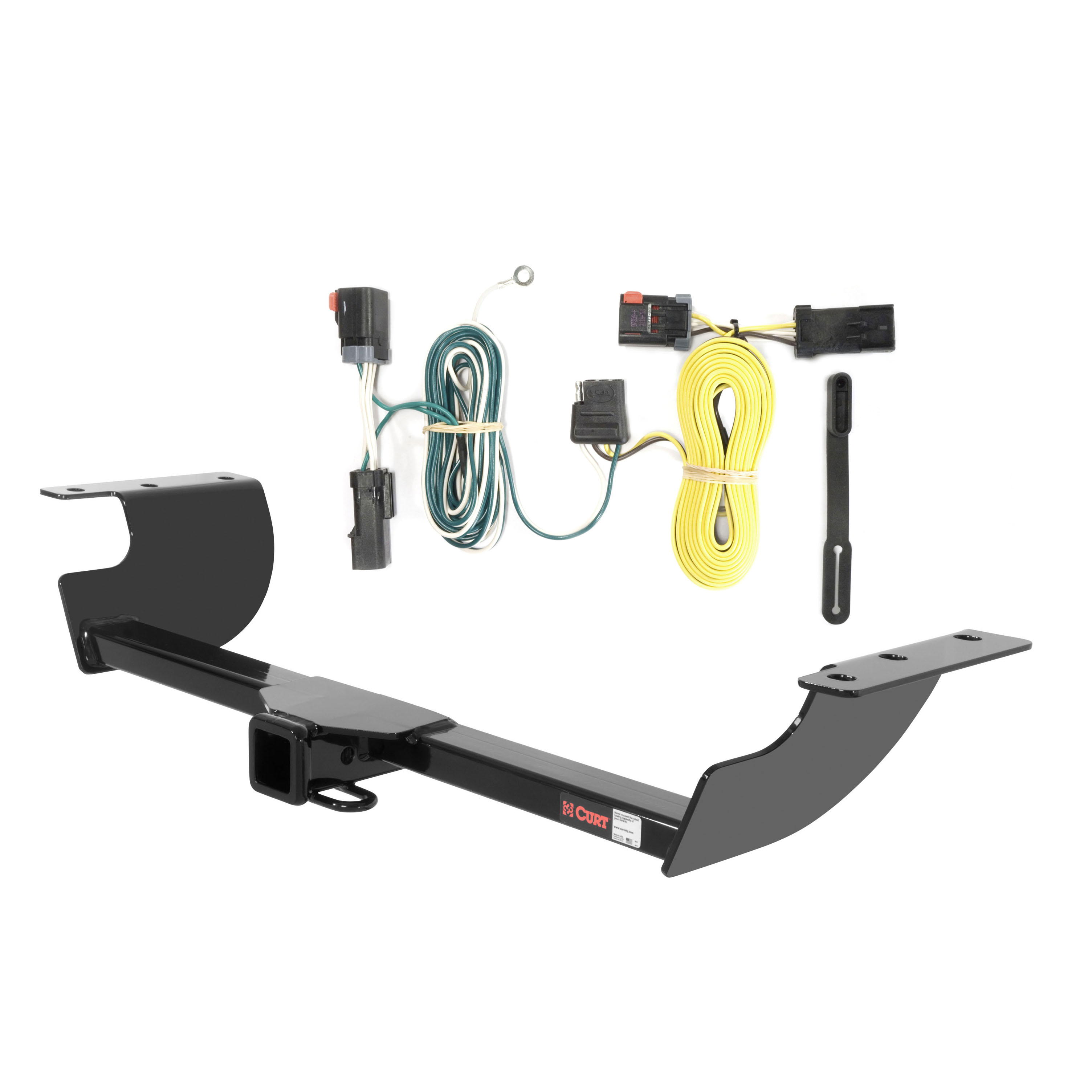 08 - 10 Dodge Challenger Curt 2", Class 3 Trailer Tow Hitch + 4-flat Wiring Kit 13465 thumbnail 0