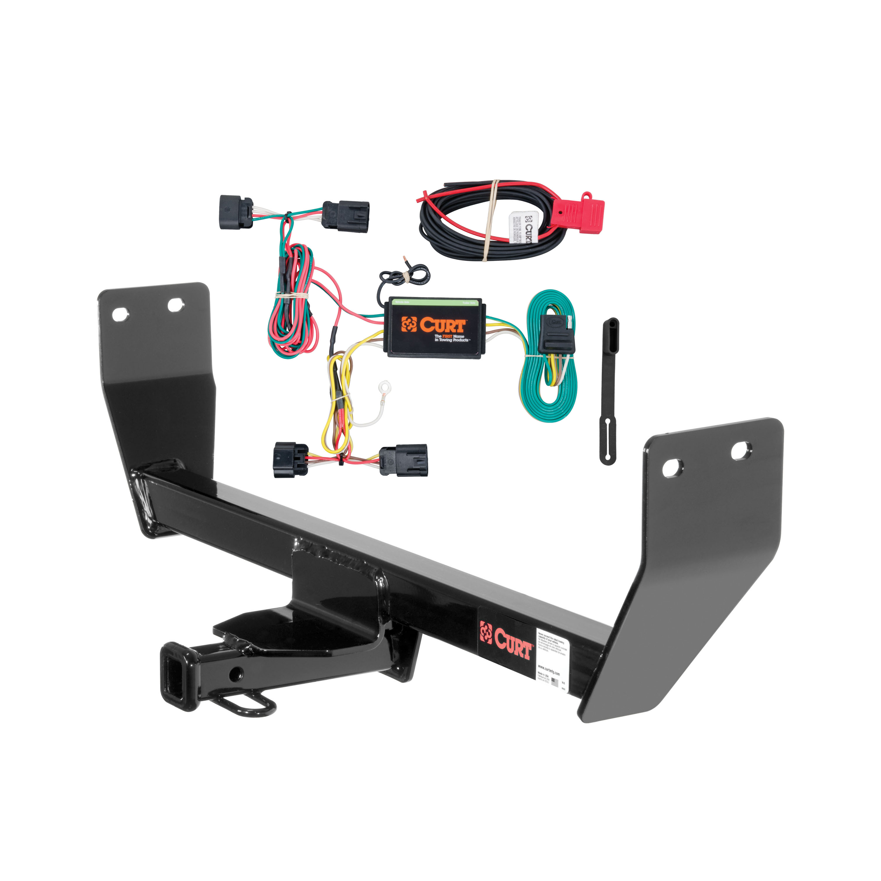 11 - 14 Chrysler 200 Curt 1-1/4", Class 1 Trailer Tow Hitch + 4-flat Wiring Kit 11133 thumbnail 0