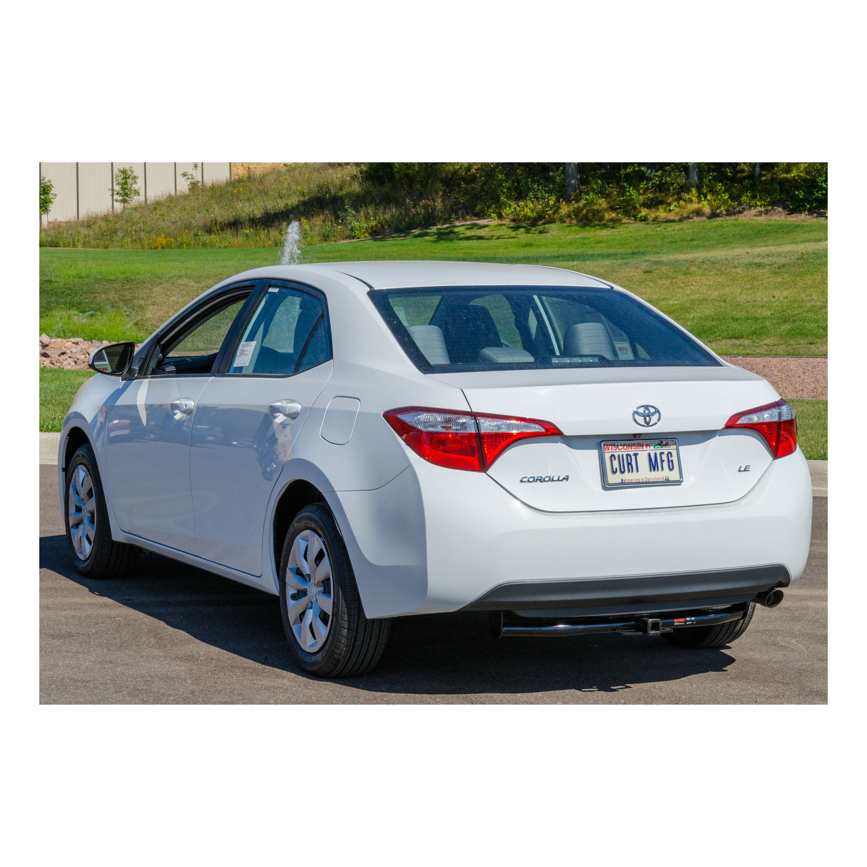 2014 - 2019 Toyota Corolla Sedan Curt 1-1/4", Class 1 Trailer Tow Hitch + 4-flat Wiring Kit 11265 thumbnail 4