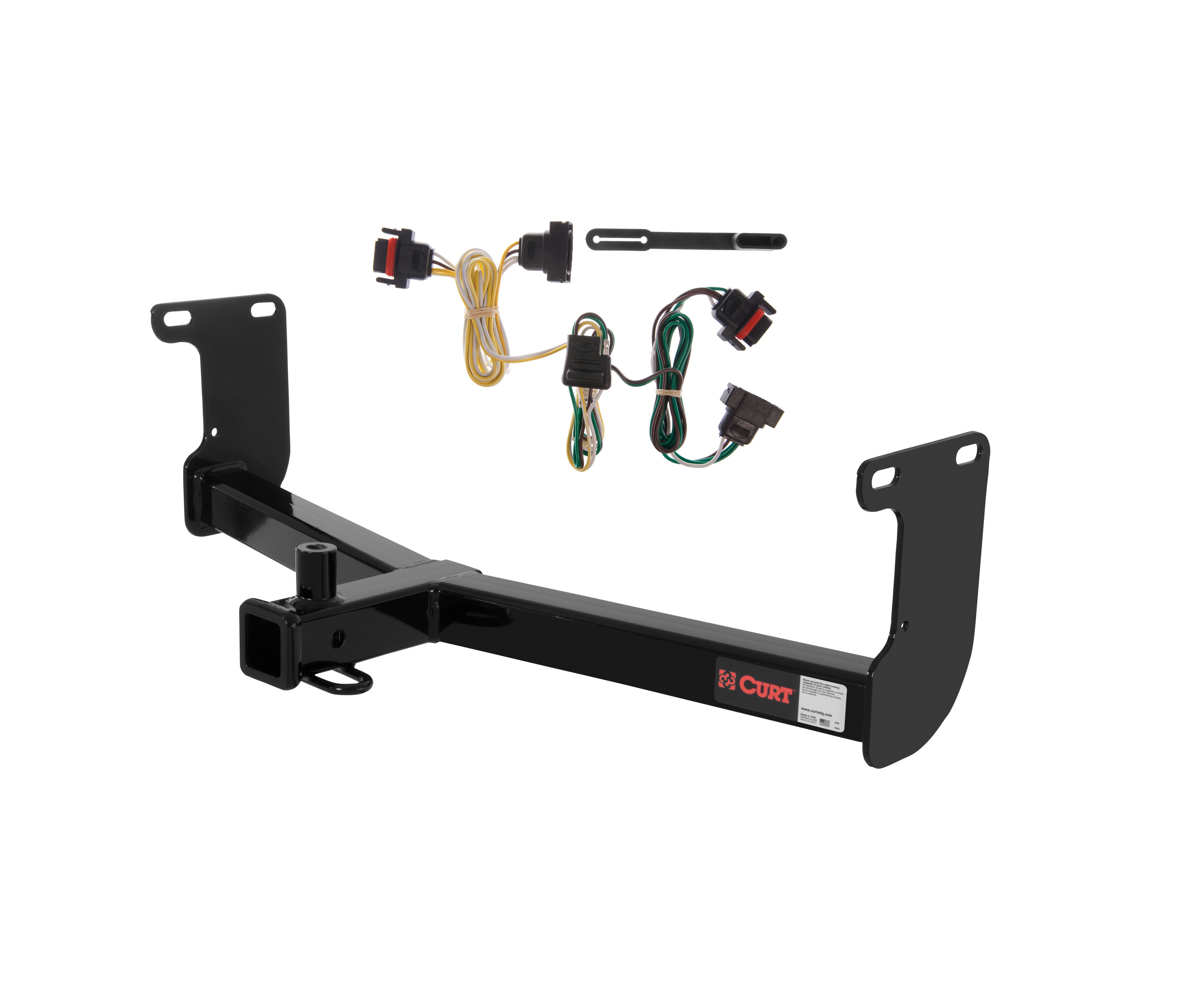 05 - 10 Dodge Dakota Curt 2", Class 3 Trailer Tow Hitch + 4-flat Wiring Kit 13230 thumbnail 0