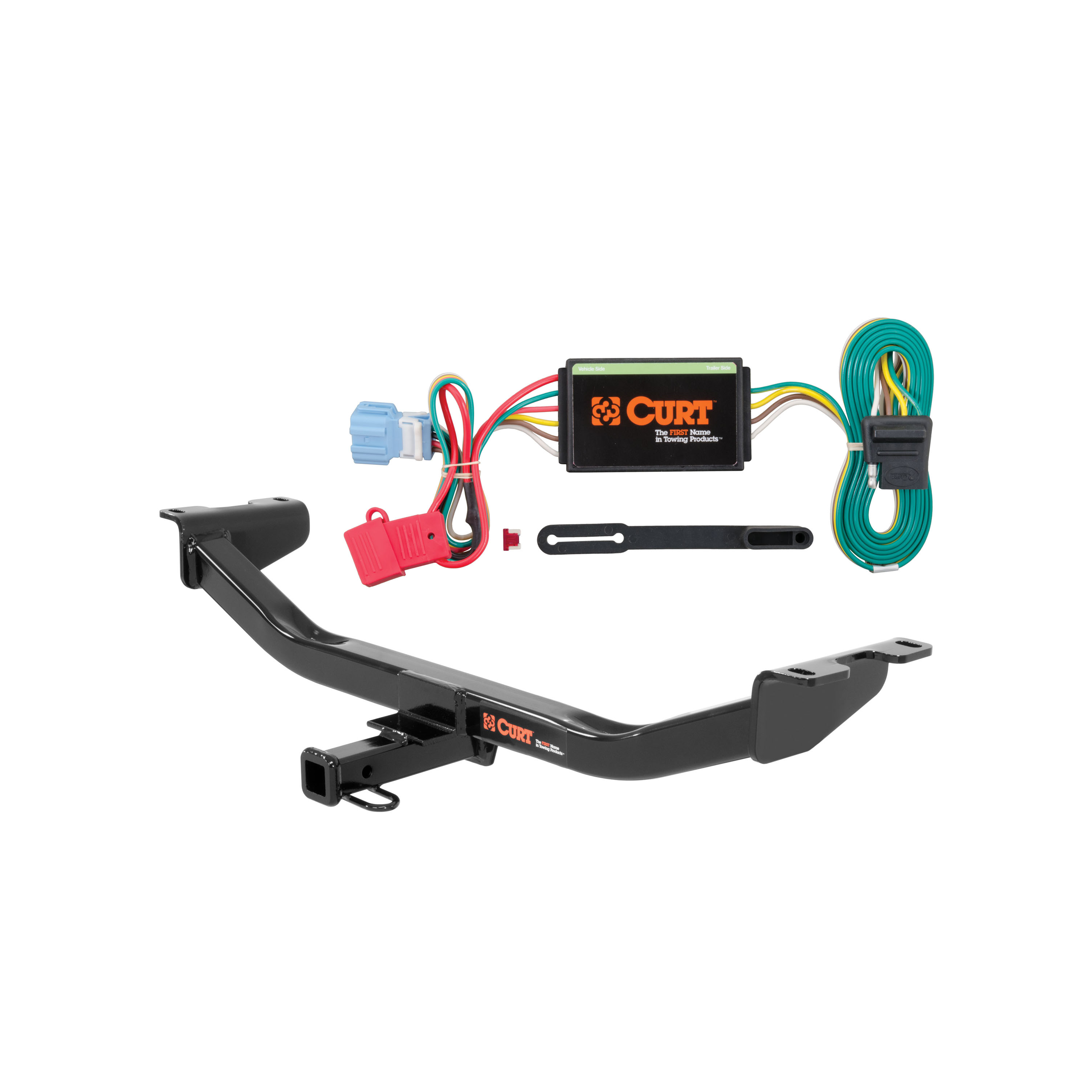 13 - 18 Acura RDX  Curt 1-1/4", Class 2 Trailer Tow Hitch + 4-flat Wiring Kit 12083 thumbnail 0