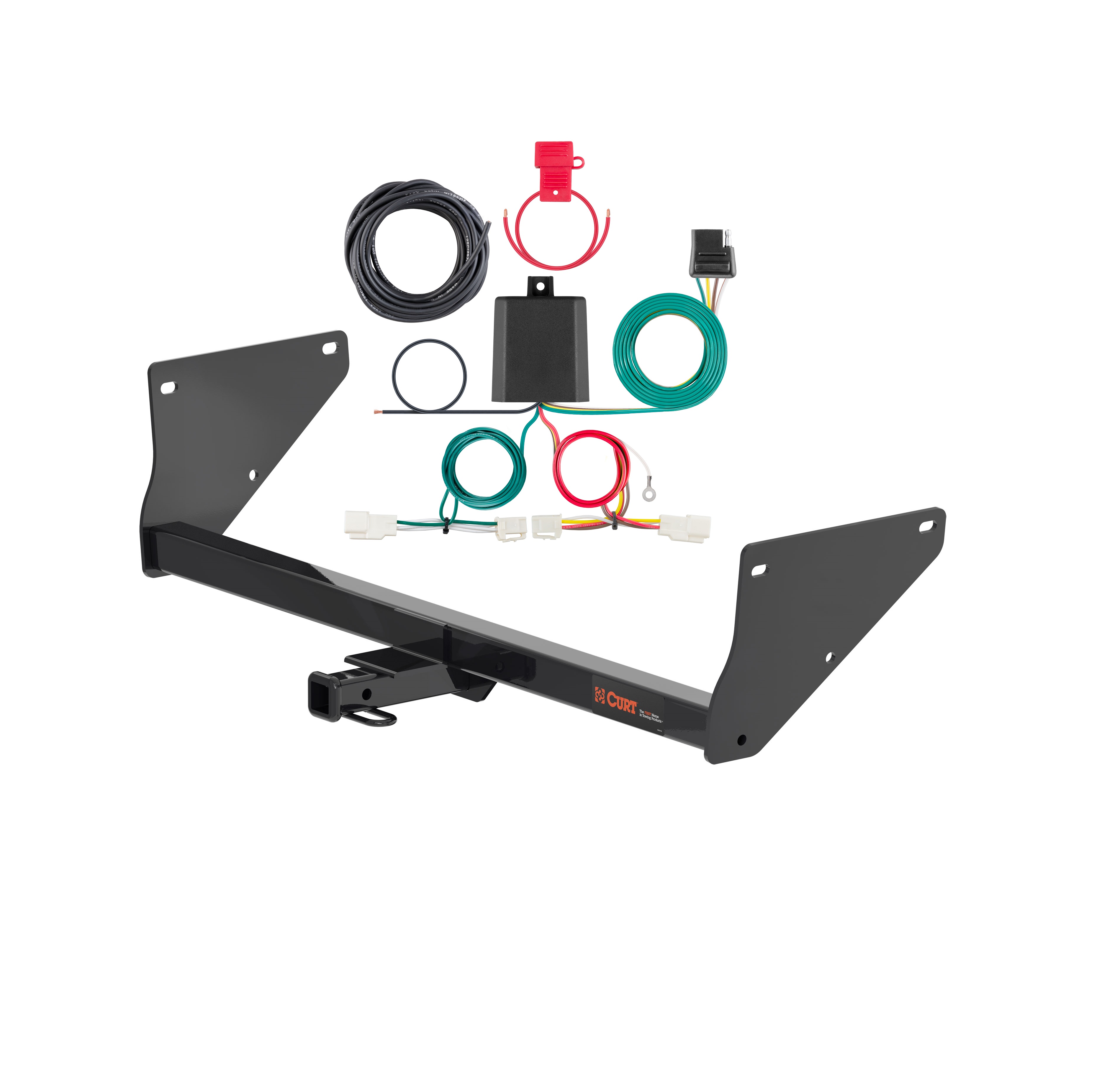 21 - 24 Toyota RAV4 Prime Curt 1-1/4", Class 2 Trailer Tow Hitch + 4-flat Wiring Kit 12200 thumbnail 0