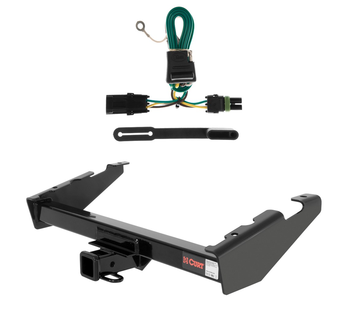 1985 - 1991 Chevrolet Suburban Curt 2", Class 3 Trailer Tow Hitch + 4-flat Wiring Kit 13017 thumbnail 0