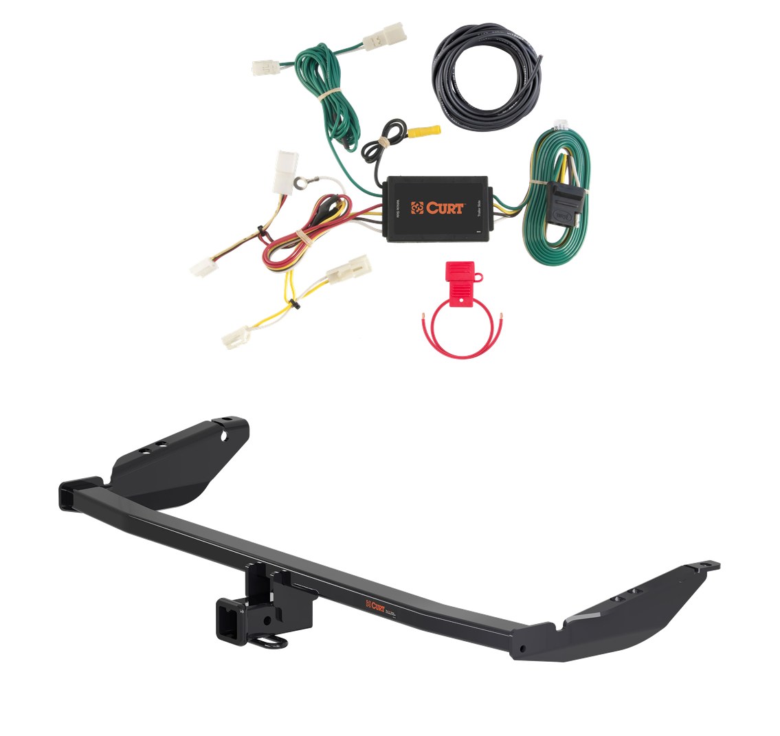 2011 - 2014 Toyota Sienna Curt 2", Class 3 Trailer Tow Hitch + 4-flat Wiring Kit 13343 thumbnail 0