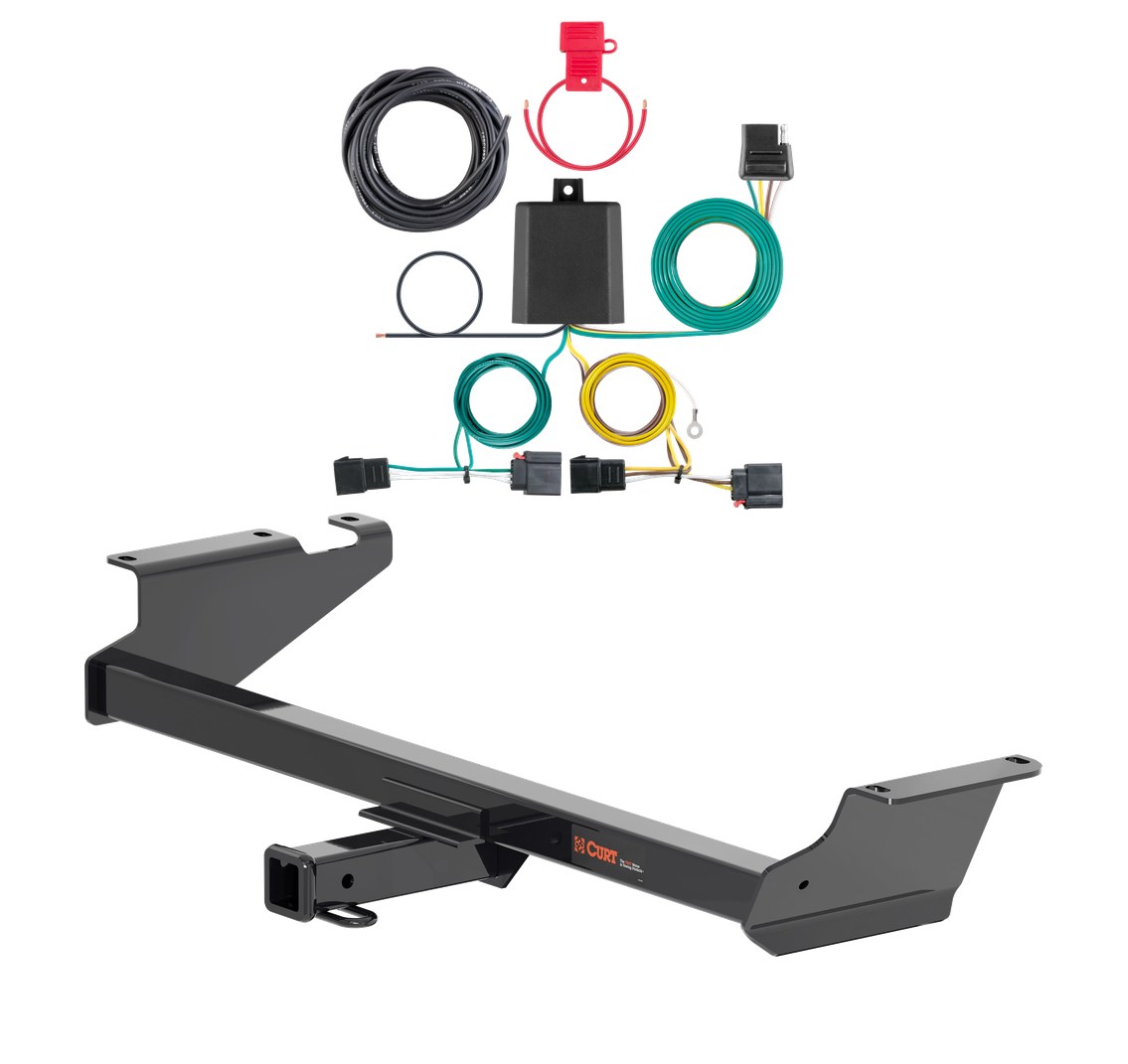 2008 - 2010 Chrysler Town & Country Curt 2", Class 3 Trailer Tow Hitch + 4-flat Wiring Kit 13364 thumbnail 0