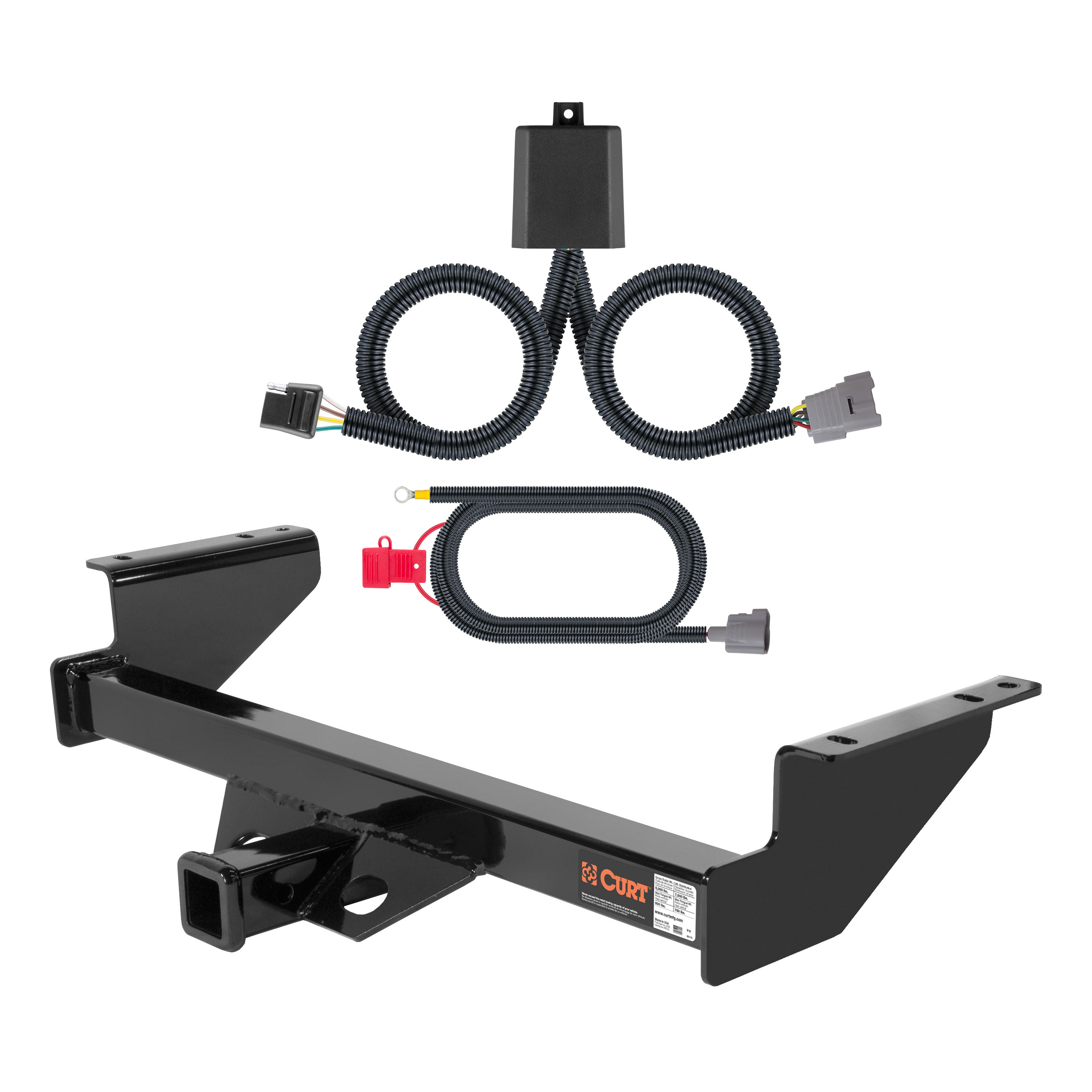 01 - 02 Toyota Tundra #13180 will not fit with towable bumper mount Curt 2", Class 3 Trailer Tow Hitch + 4-flat Wiring Kit 13184 thumbnail 0