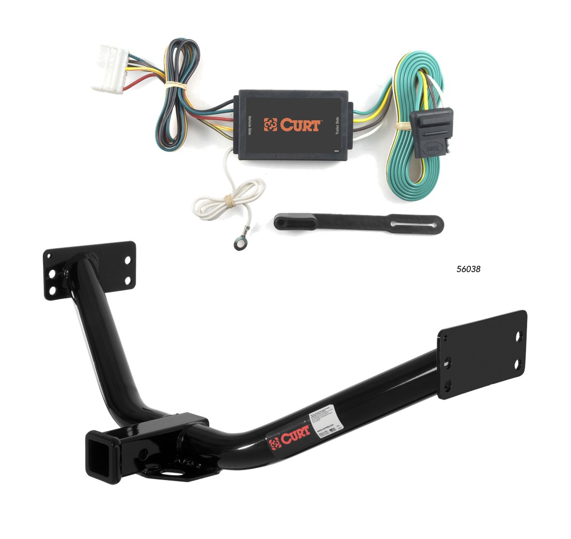 2007 - 2013 Acura MDX Curt 2", Class 3 Trailer Tow Hitch + 4-flat Wiring Kit 13354 thumbnail 0