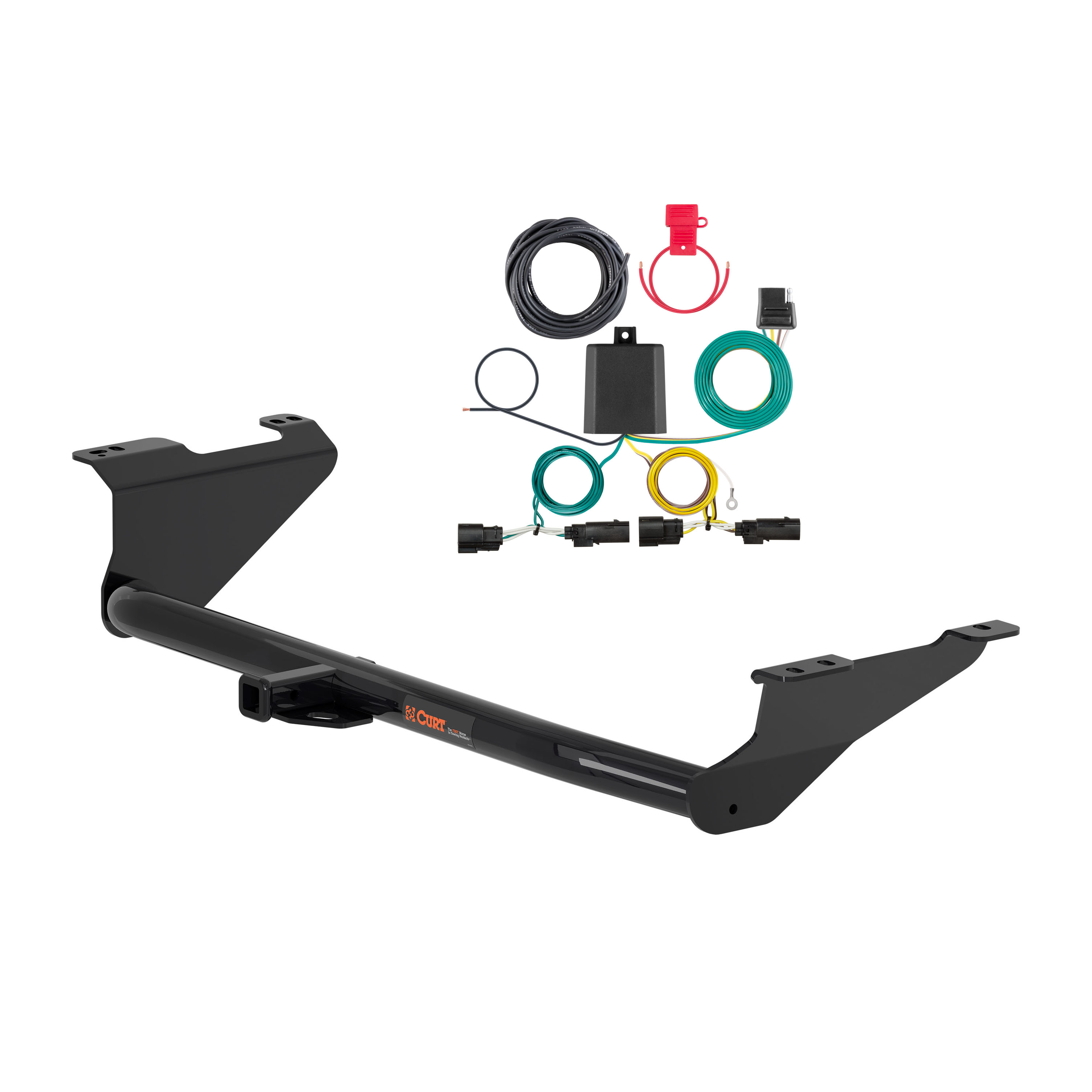 21 - 24 Chrysler Pacifica Curt 1-1/4", Class 2 Trailer Tow Hitch + 4-flat Wiring Kit 12180 thumbnail 0