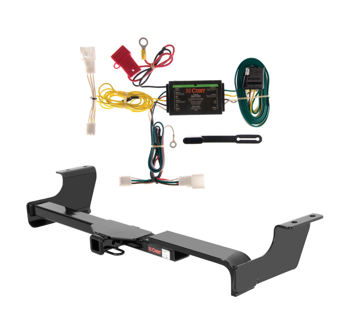 2004 - 2009 Toyota Prius Curt 1-1/4", Class 1 Trailer Tow Hitch + 4-flat Wiring Kit 11468 thumbnail 0