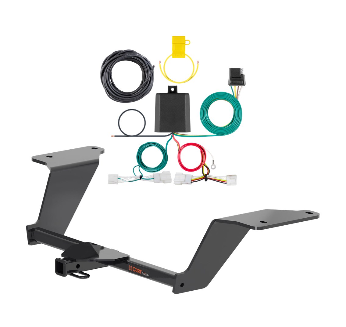 2021 - 2026 Kia K5 Curt 1-1/4", Class 1 Trailer Tow Hitch + 4-flat Wiring Kit 11623 thumbnail 0
