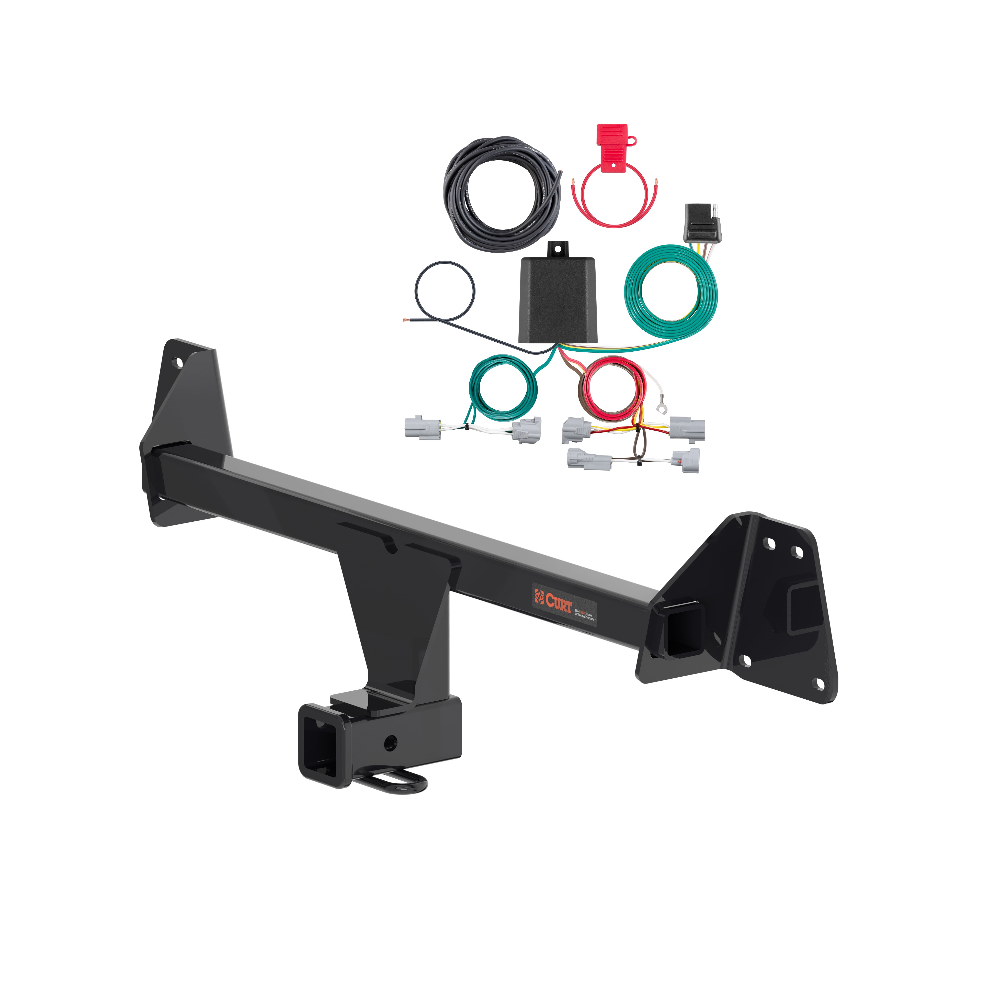 22 - 24 Toyota Corolla Cross Without LED Tailights Curt 2", Class 1 Trailer Tow Hitch + 4-flat Wiring Kit 11637 thumbnail 0