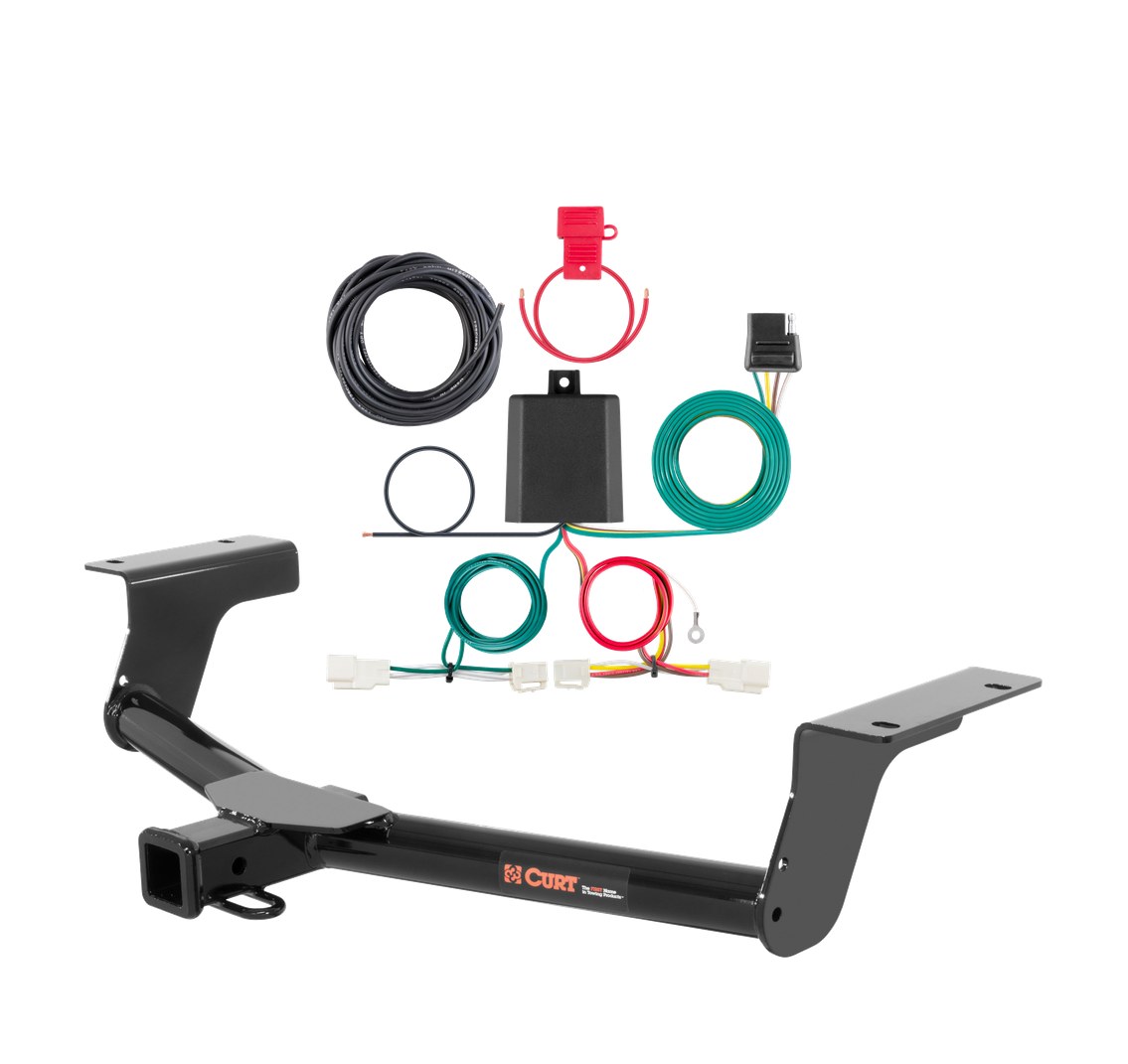 2013 - 2018 Toyota RAV4 Curt 2", Class 3 Trailer Tow Hitch + 4-flat Wiring Kit 13149 thumbnail 0