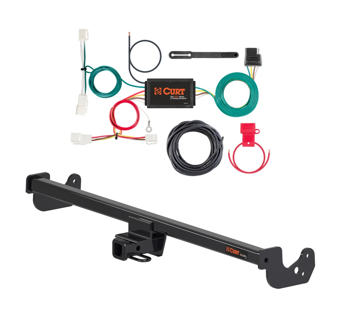 2015 - 2020 Toyota Yaris Hatchback Curt 1-1/4", Class 1 Trailer Tow Hitch + 4-flat Wiring Kit 11480 thumbnail 0