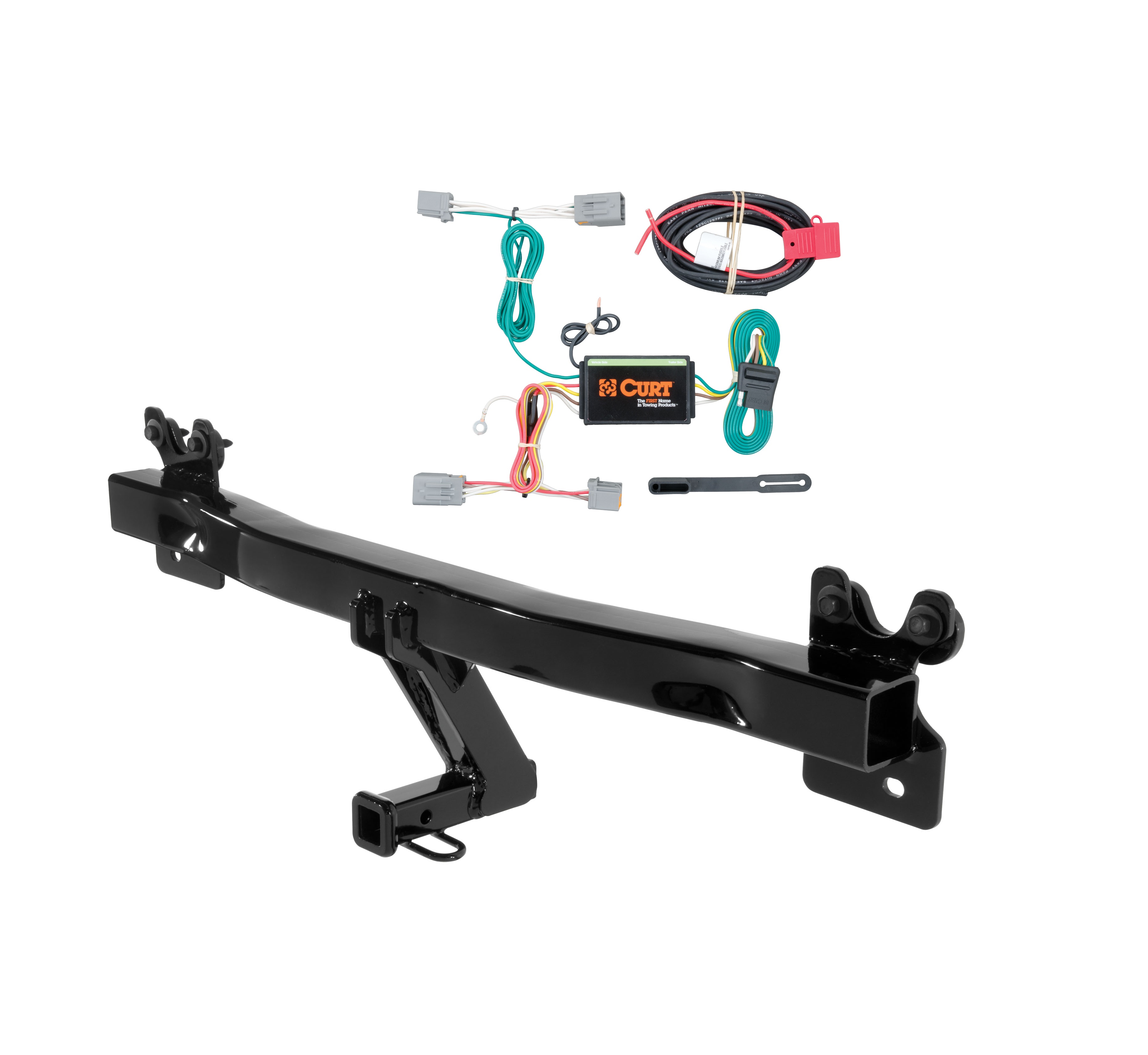 11 - 18 Volvo S60  Curt 1-1/4", Class 2 Trailer Tow Hitch + 4-flat Wiring Kit 12066 thumbnail 0