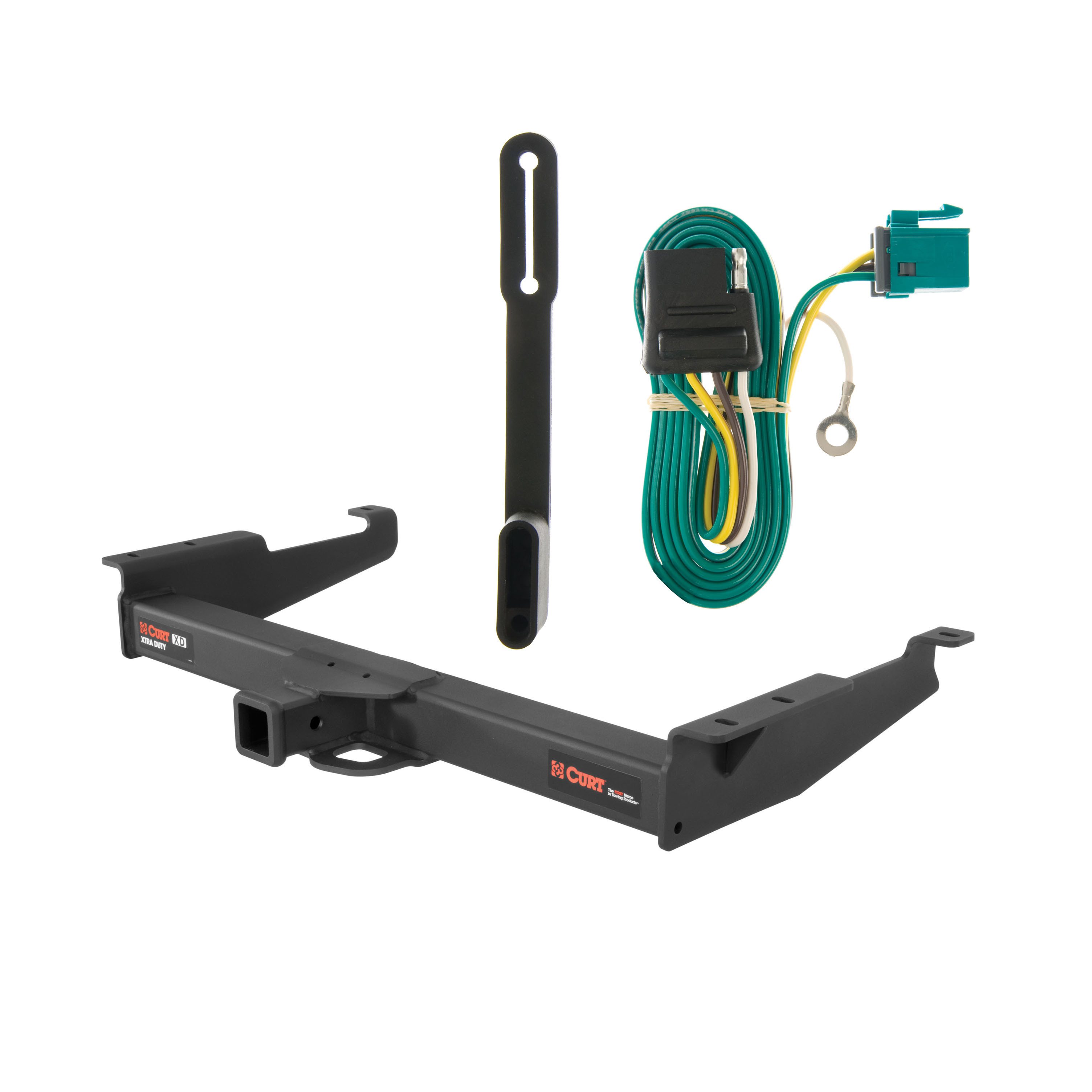 96 - 03 Chevrolet Express 1500 Curt 2", Class 5 Trailer Tow Hitch + 4-flat Wiring Kit 15320 thumbnail 0