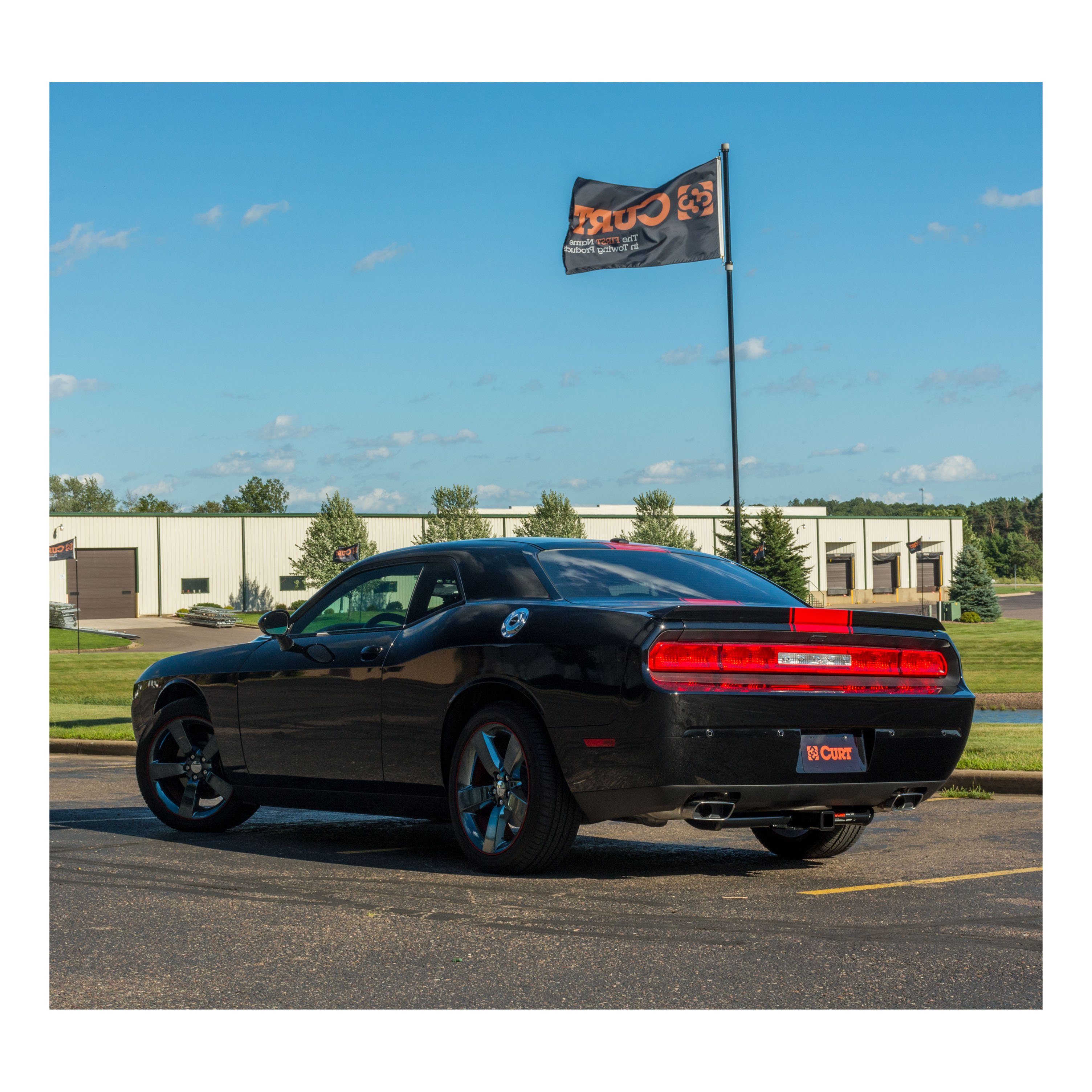 2012 - 2016 Dodge Charger Curt 2", Class 3 Trailer Tow Hitch + 4-flat Wiring Kit 13093 thumbnail 9