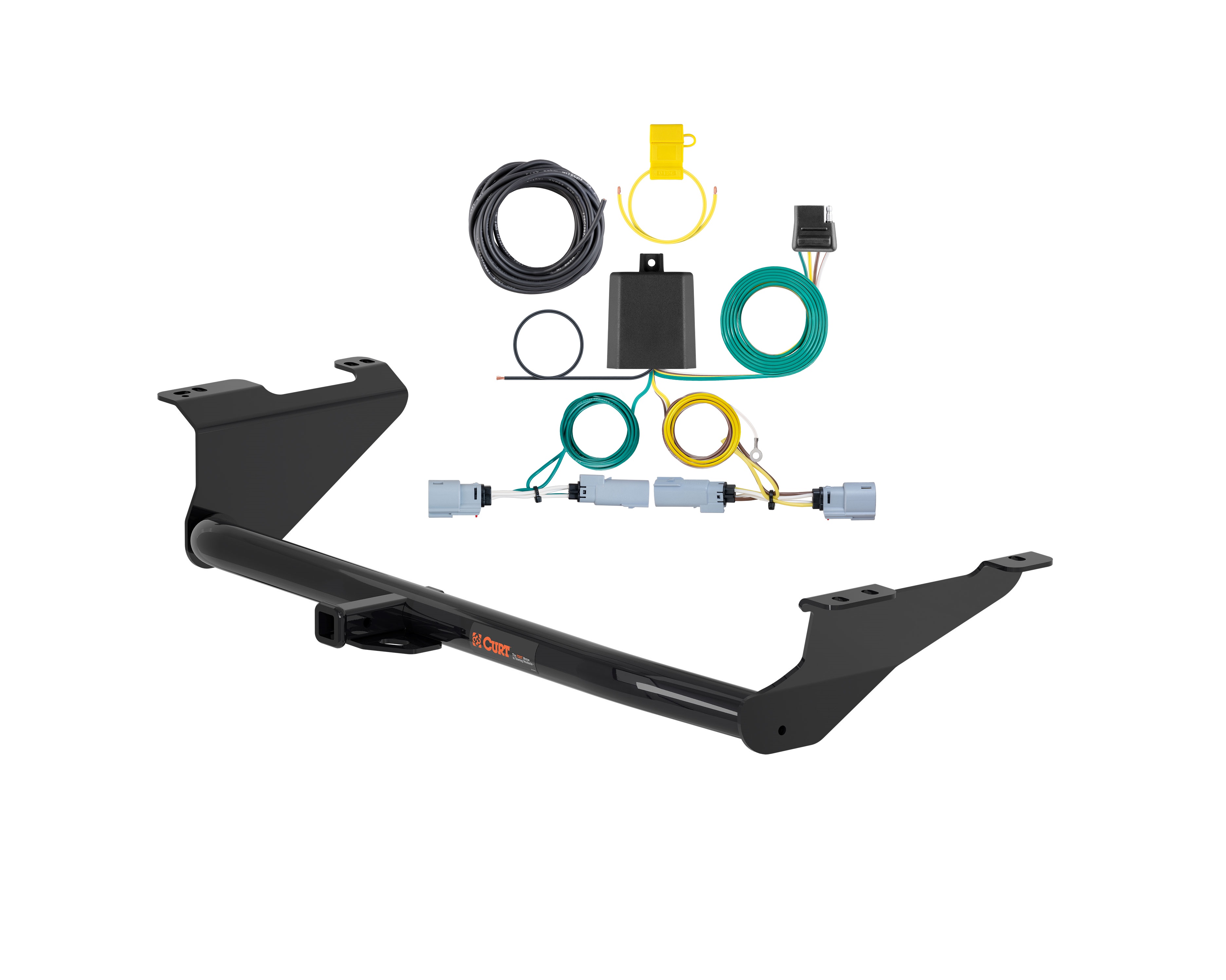 17 - 20 Chrysler Pacifica w/ LED Tailights Curt 1-1/4", Class 2 Trailer Tow Hitch + 4-flat Wiring Kit 12180 thumbnail 0