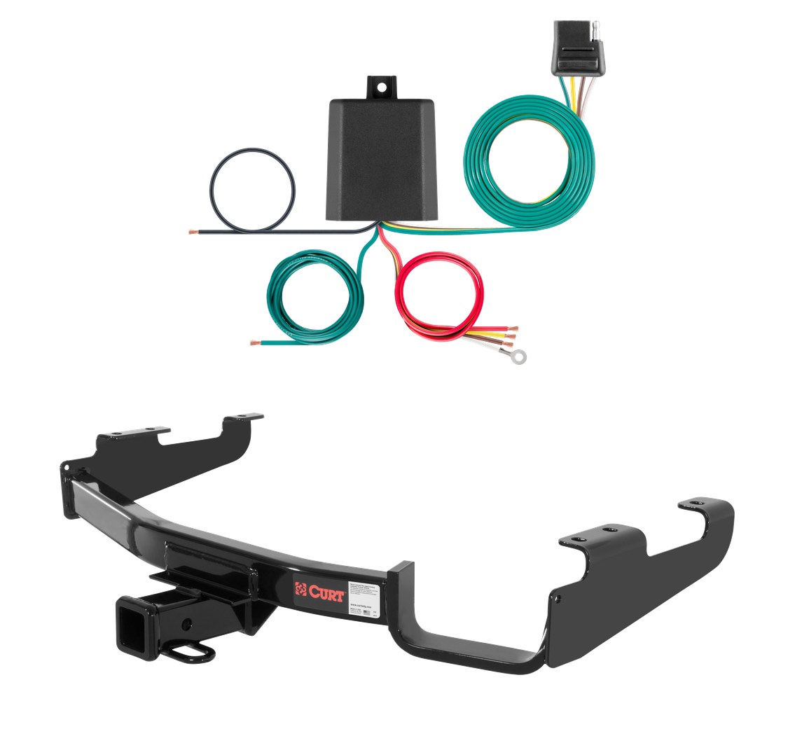 2000 - 2003 Chrysler Voyager Curt 2", Class 3 Trailer Tow Hitch + 4-flat Wiring Kit 13362 thumbnail 1