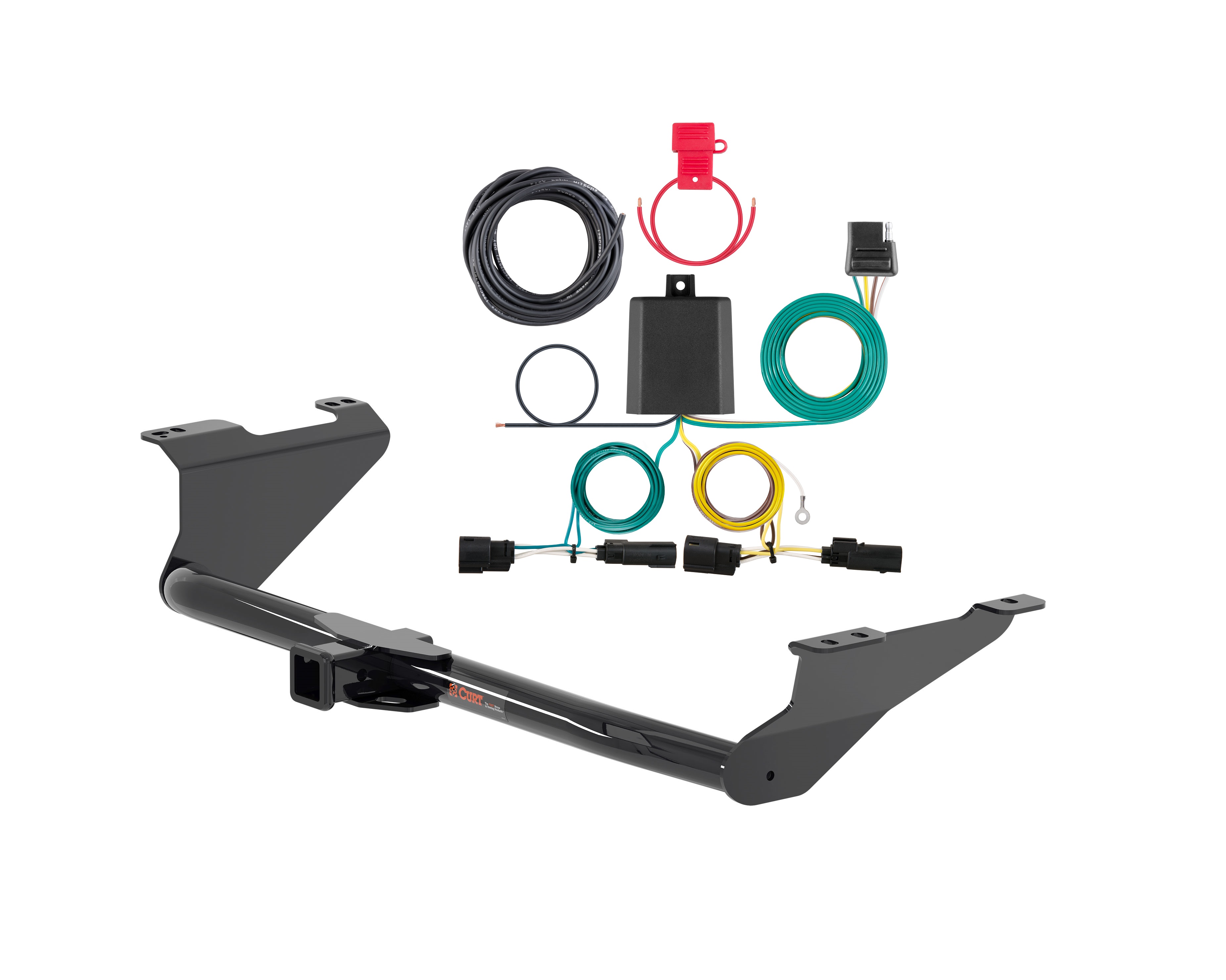 17 - 20 Chrysler Pacifica w/o LED Tailights Curt 2", Class 3 Trailer Tow Hitch + 4-flat Wiring Kit 13383 thumbnail 0