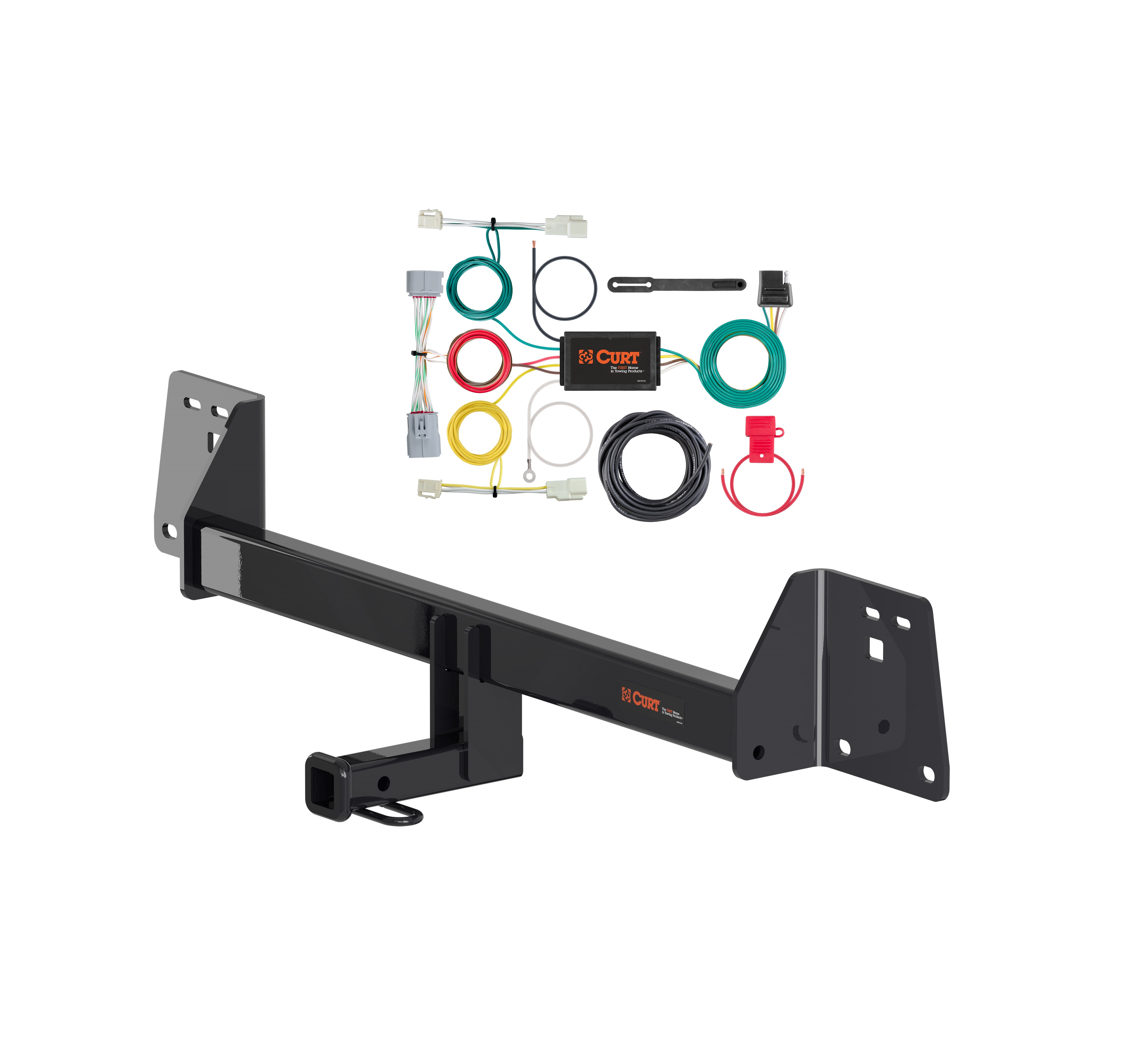 19 - 22 Toyota Prius AWD-e Curt 1-1/4", Class 1 Trailer Tow Hitch + 4-flat Wiring Kit 11473 thumbnail 0