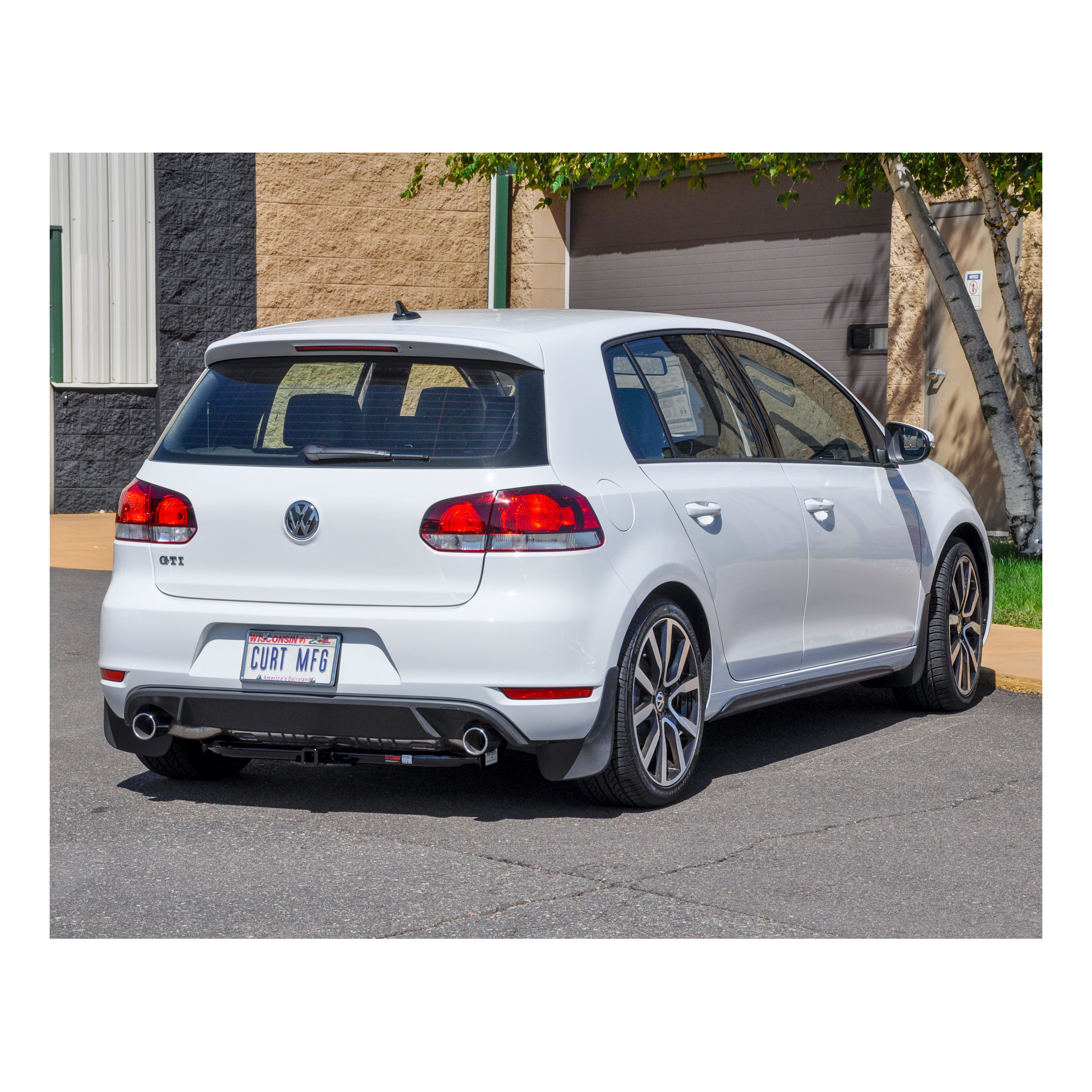 2010 - 2014 Volkswagen Golf Hatchback Curt 1-1/4", Class 1 Trailer Tow Hitch + 4-flat Wiring Kit 11000 thumbnail 4