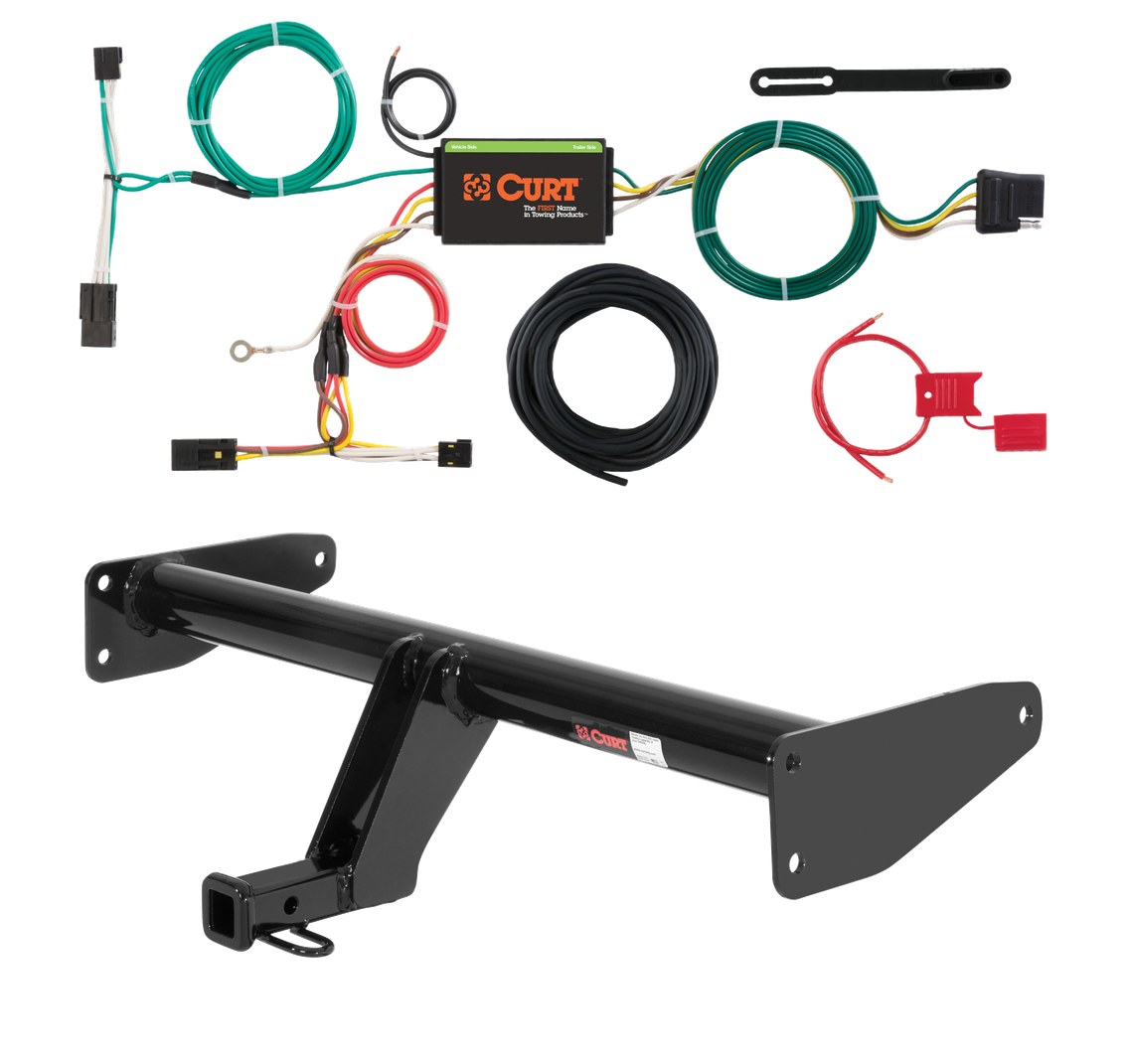 2013 - 2015 Chevrolet Captiva Sport Curt 1-1/4", Class 2 Trailer Tow Hitch + 4-flat Wiring Kit 12095 thumbnail 0