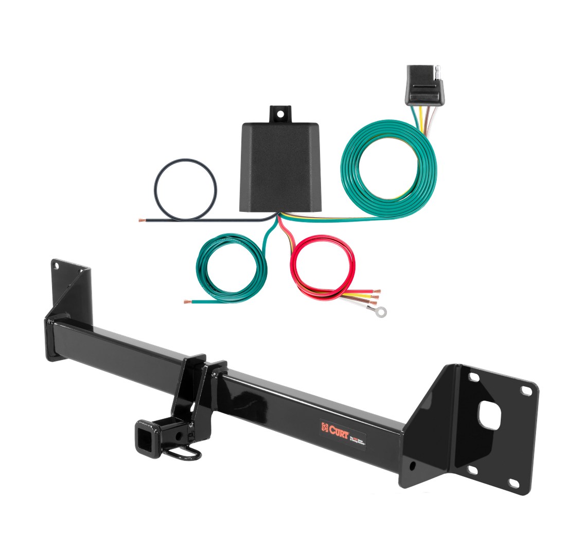 2018 - 2019 Volkswagen Golf Alltrack Curt 1-1/4", Class 1 Trailer Tow Hitch + 4-flat Wiring Kit 11422 thumbnail 0